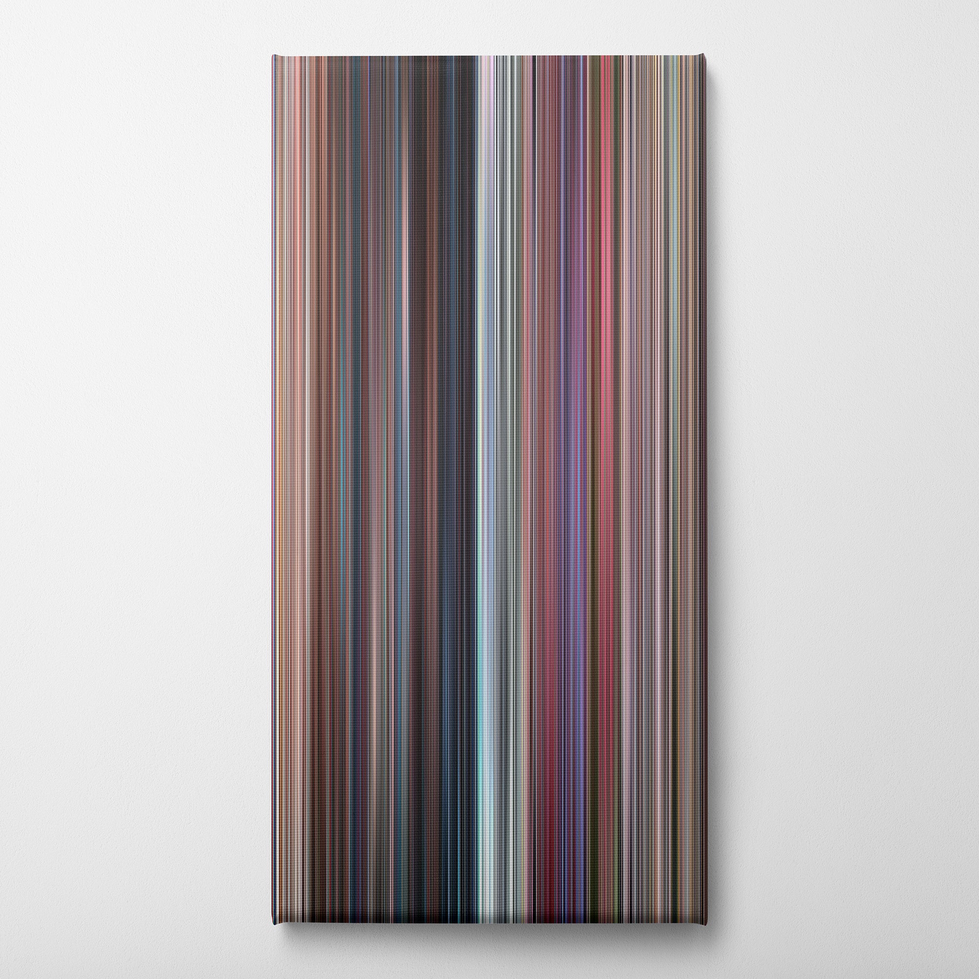 Death Proof (2007) CineSpectrum Color Spectrum Canvas Print - Vertical on Wall
