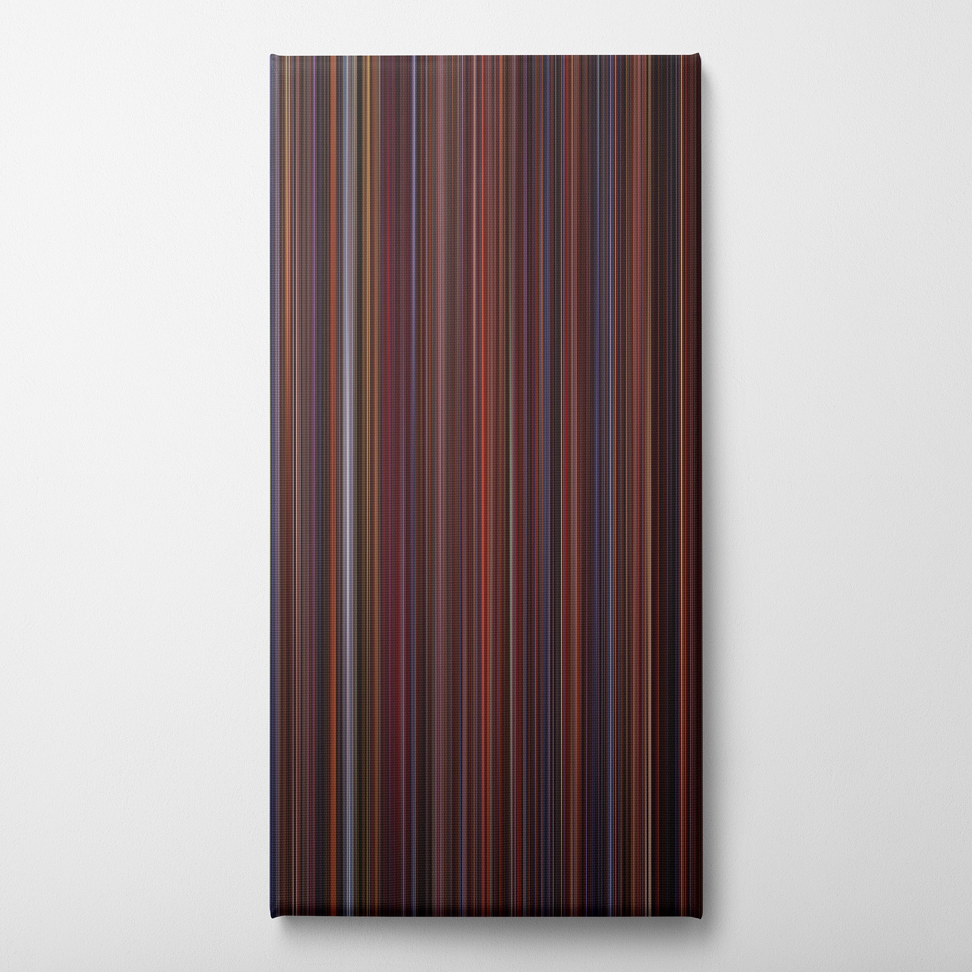 Die Hard 2 (1990) CineSpectrum Color Spectrum Canvas Print - Vertical on Wall