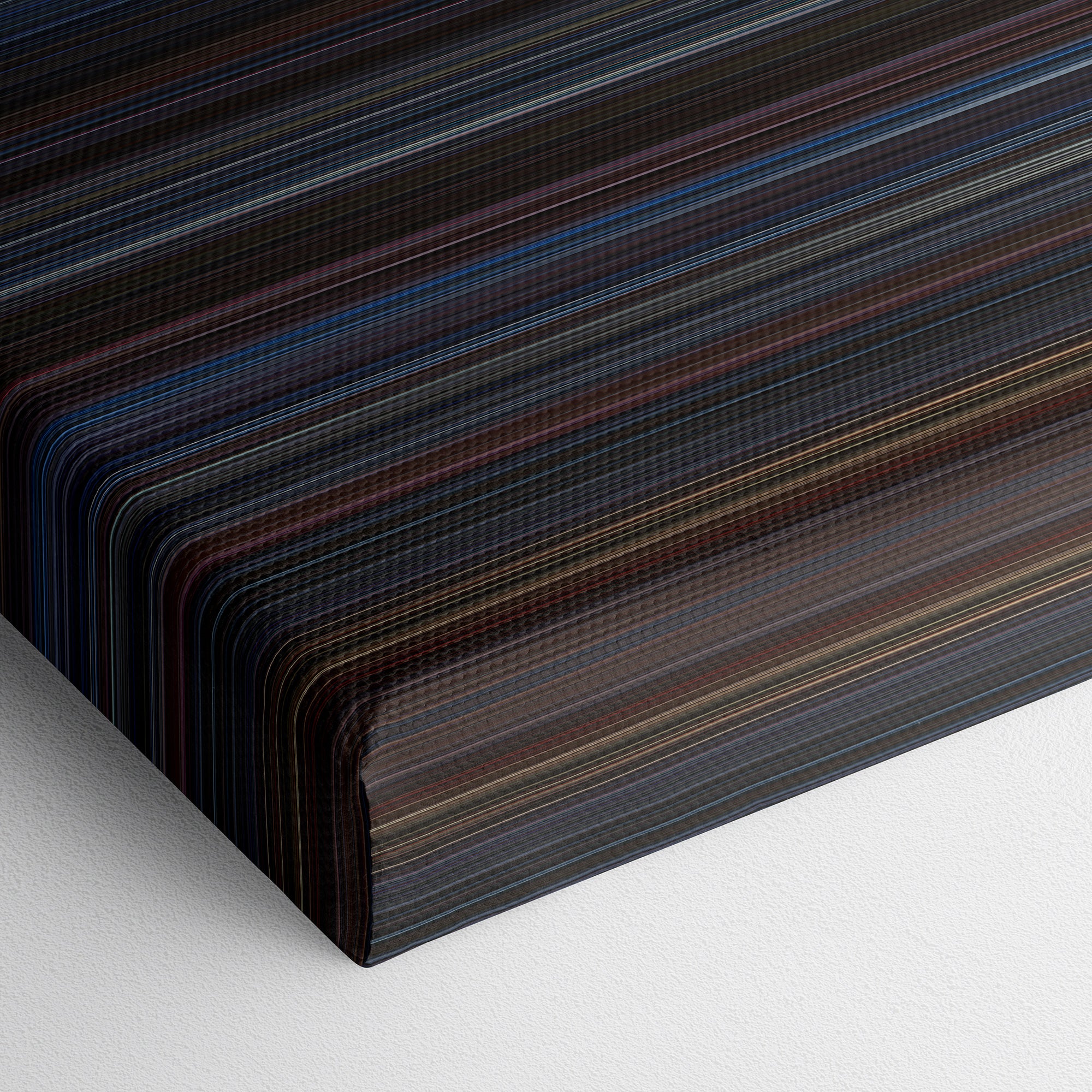 Die Hard (1988) CineSpectrum Color Spectrum Canvas Print - Close Up of Bottom of Print