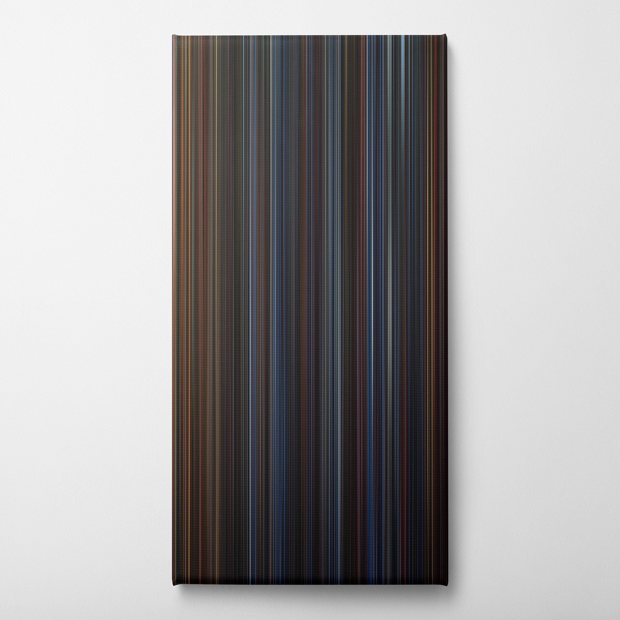 Die Hard (1988) CineSpectrum Color Spectrum Canvas Print - Vertical on Wall