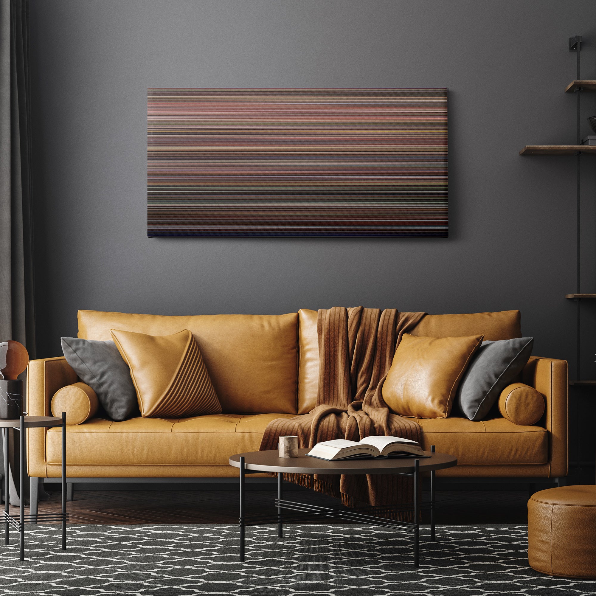 Die Hard with a Vengeance (1995) CineSpectrum Color Spectrum Canvas Print - Hanging Horizontal on Wall in Room