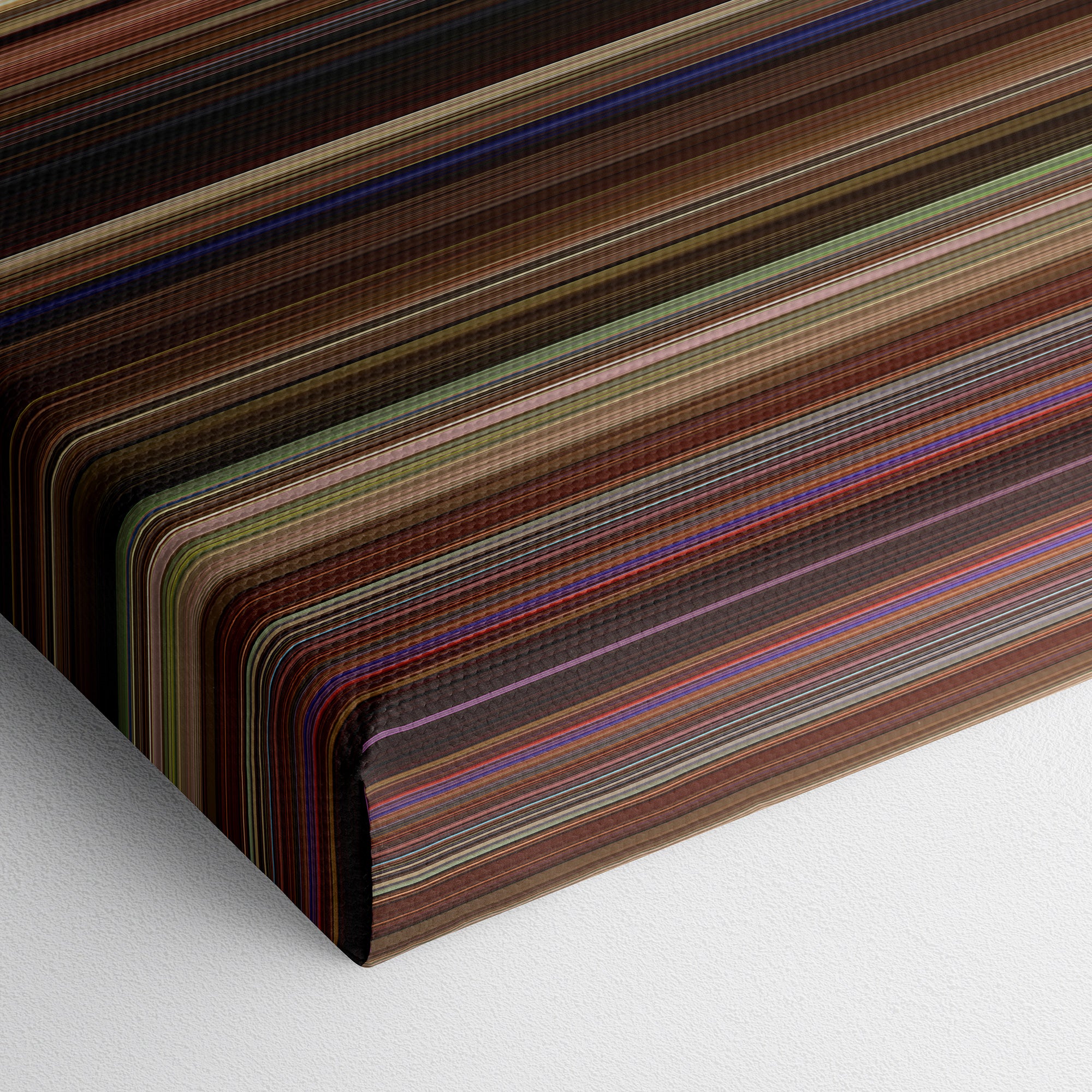 Dirty Dancing (2017) CineSpectrum Color Spectrum Canvas Print - Close Up of Bottom of Print