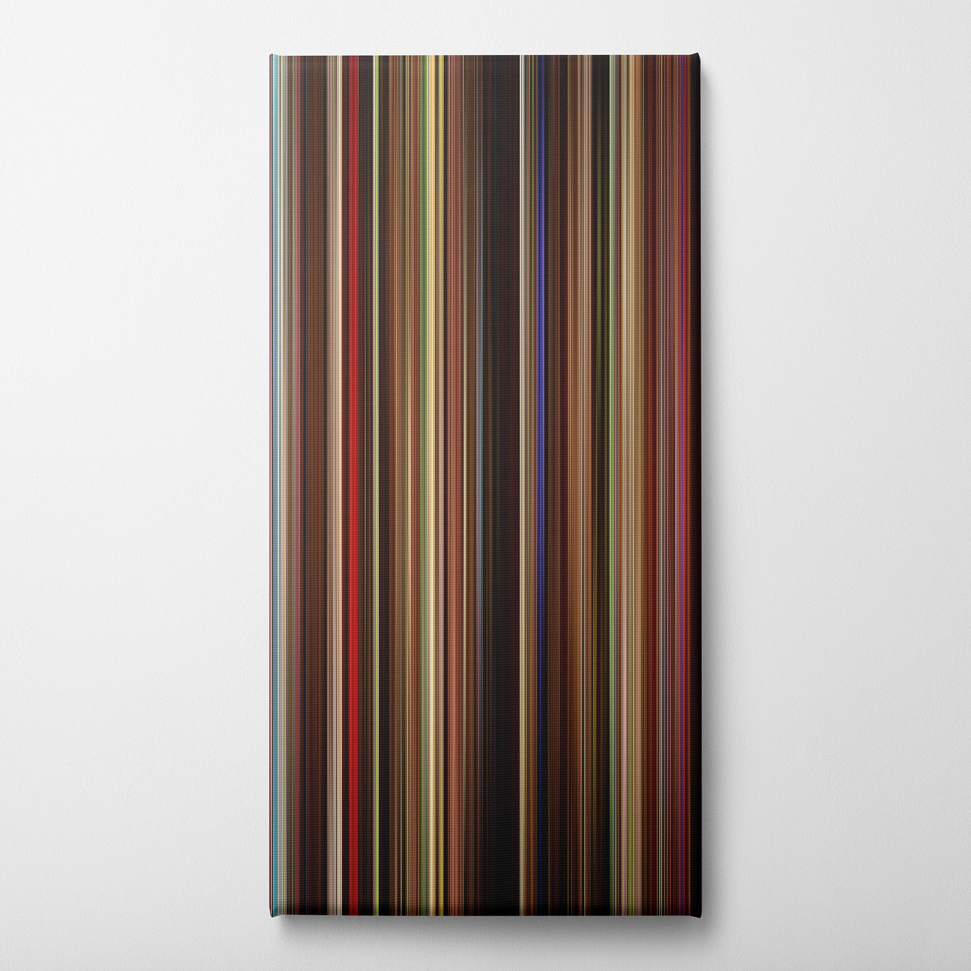 Dirty Dancing (2017) CineSpectrum Color Spectrum Canvas Print - Vertical on Wall