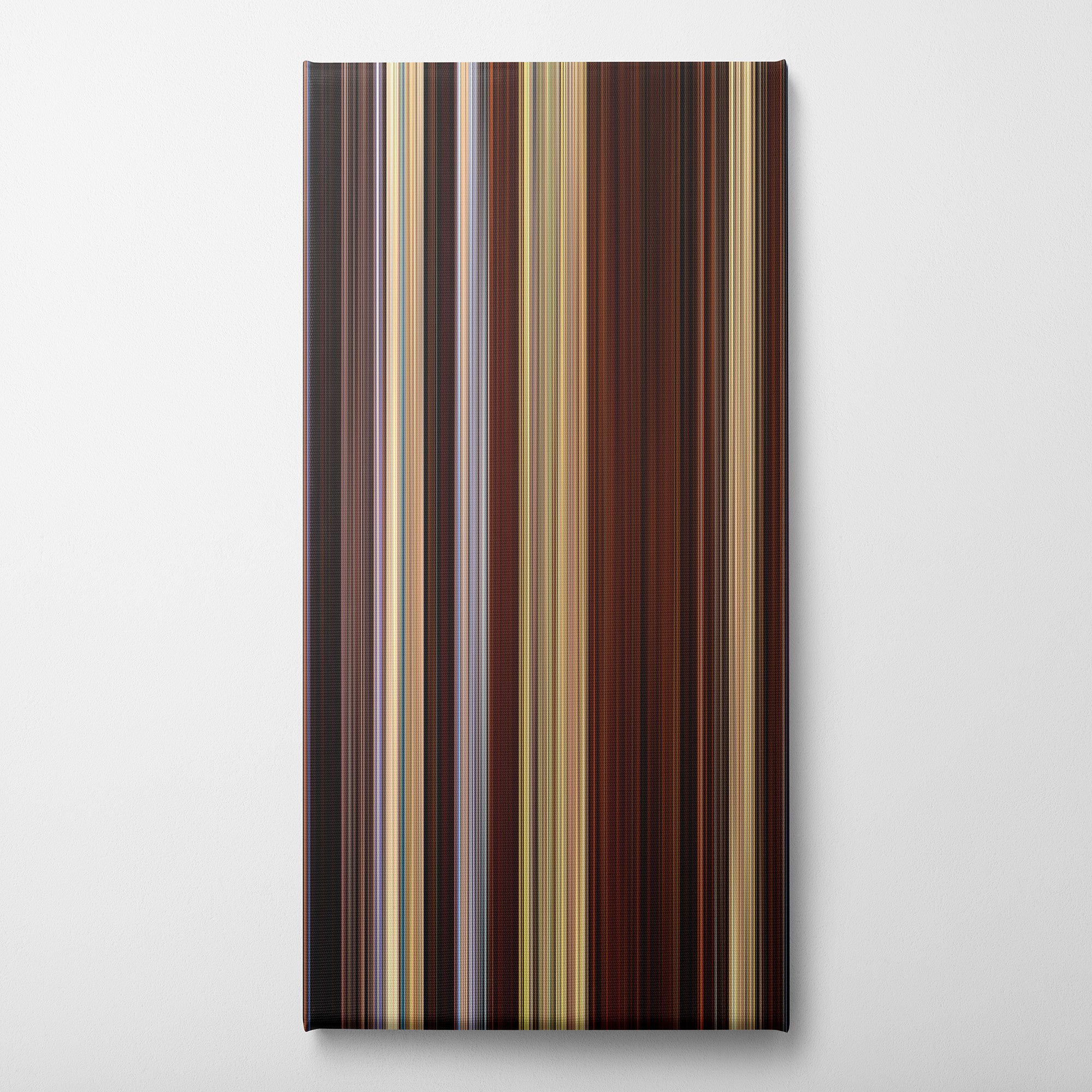 Django Unchained (2012) CineSpectrum Color Spectrum Canvas Print - Vertical on Wall