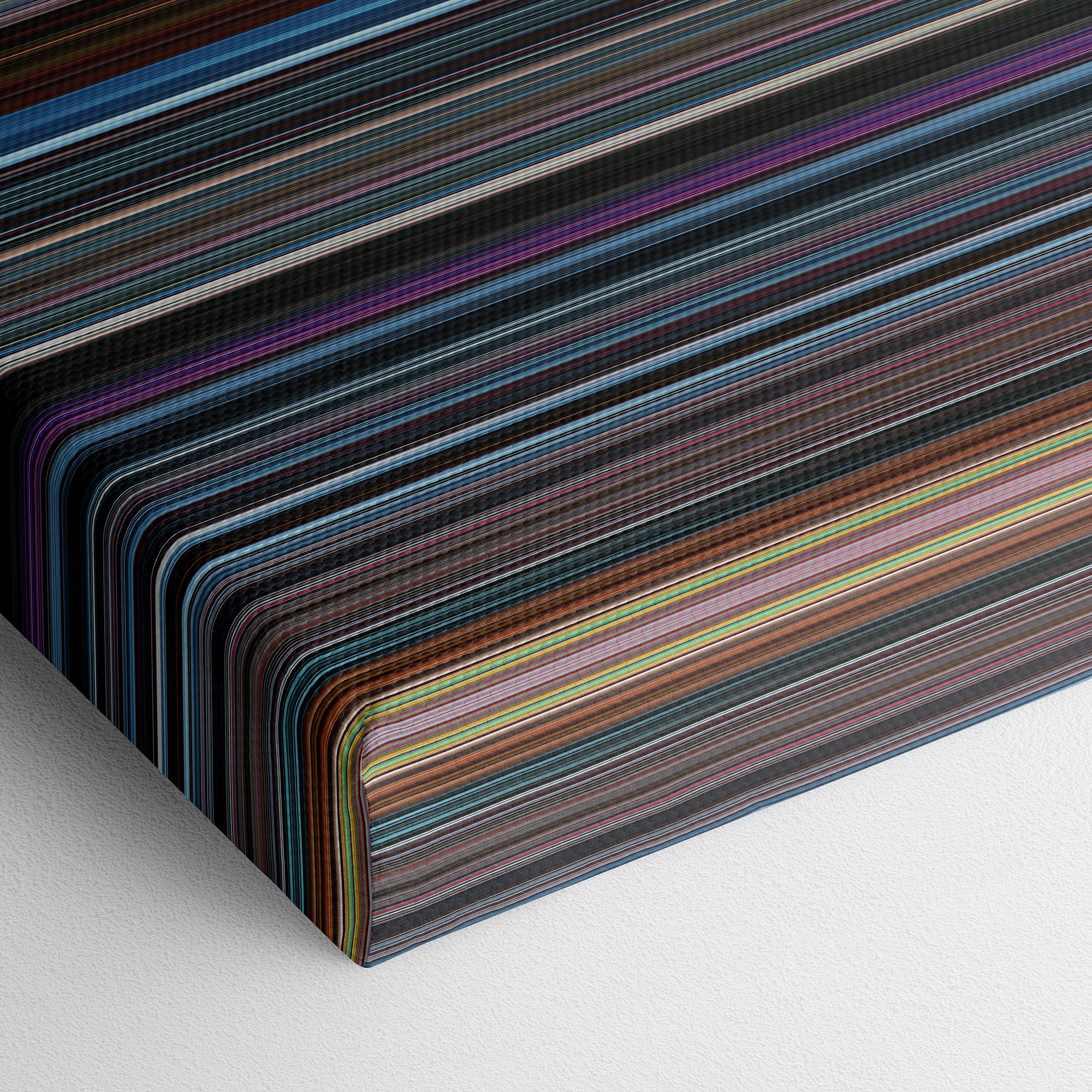 Doctor Strange in the Multiverse of Madness (2022) CineSpectrum Color Spectrum Canvas Print - Close Up of Bottom of Print