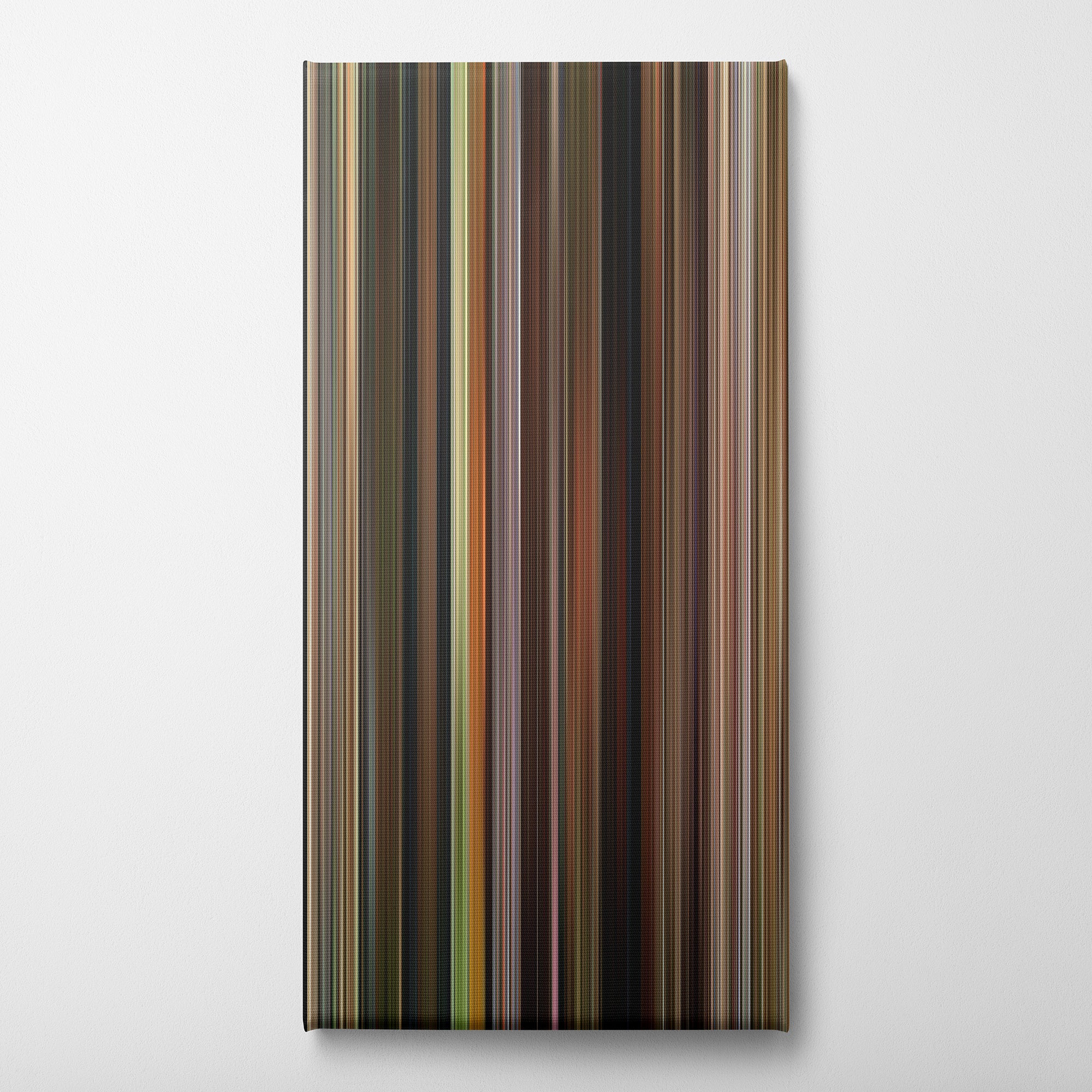 Dogma (1999) CineSpectrum Color Spectrum Canvas Print - Vertical on Wall