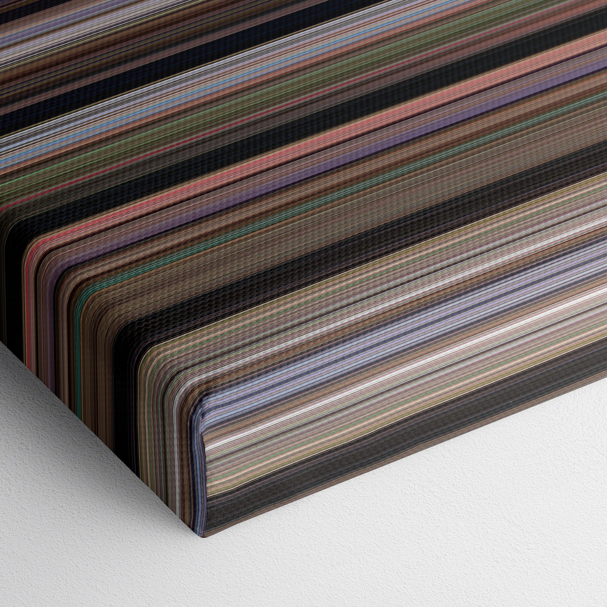 Dr No (1962) CineSpectrum Color Spectrum Canvas Print - Close Up of Bottom of Print