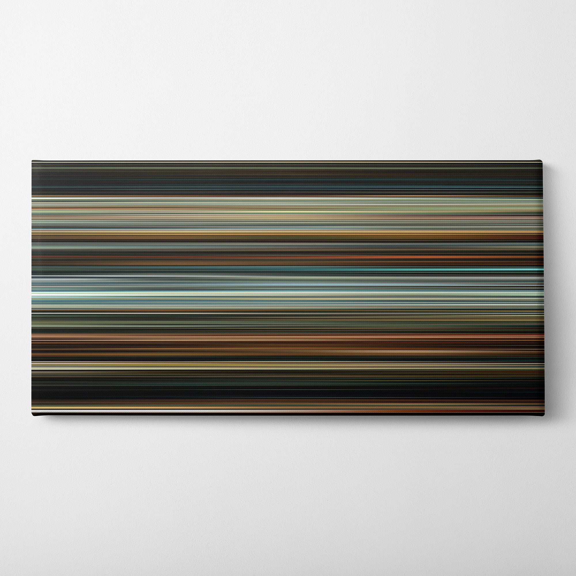 Drive (2011) CineSpectrum Color Spectrum Canvas Print - Horizontal on Wall