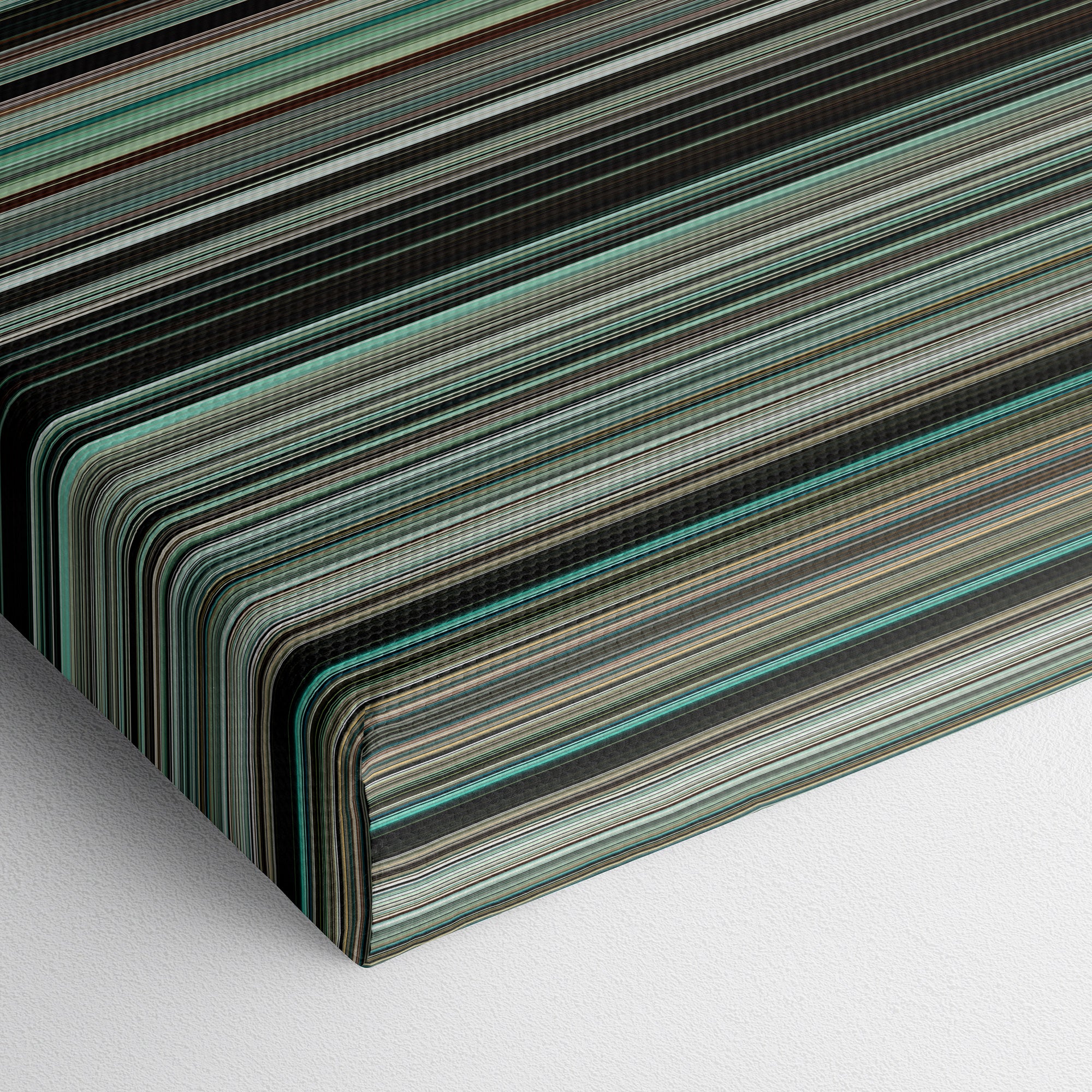 Dunkirk (2017) CineSpectrum Color Spectrum Canvas Print - Close Up of Bottom of Print