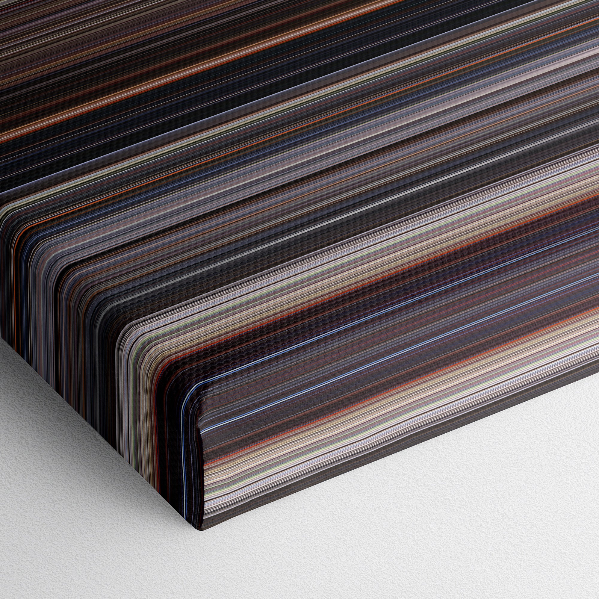 E.T. the Extra Terrestrial (1982) CineSpectrum Color Spectrum Canvas Print - Close Up of Bottom of Print