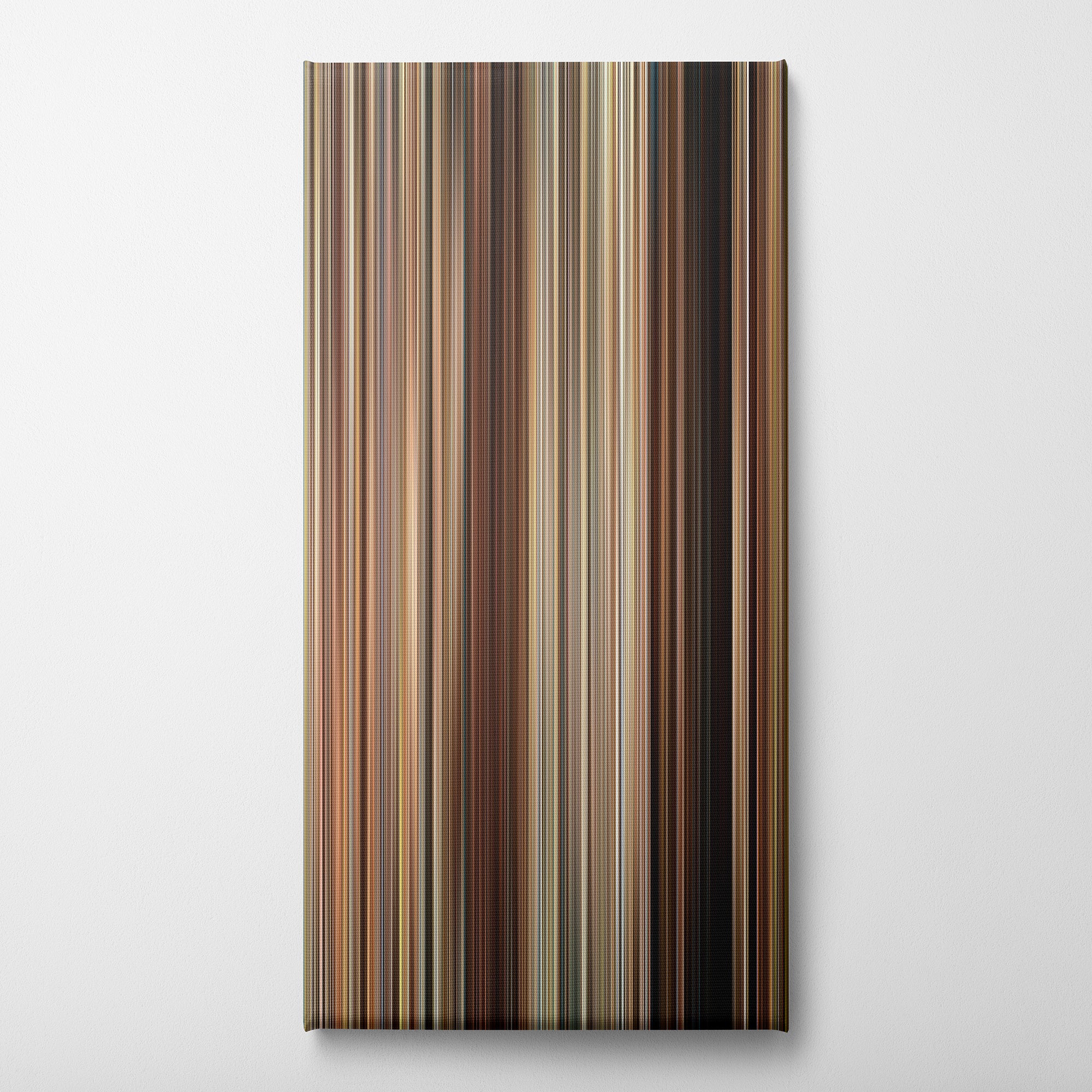 Easy A (2010) CineSpectrum Color Spectrum Canvas Print - Vertical on Wall