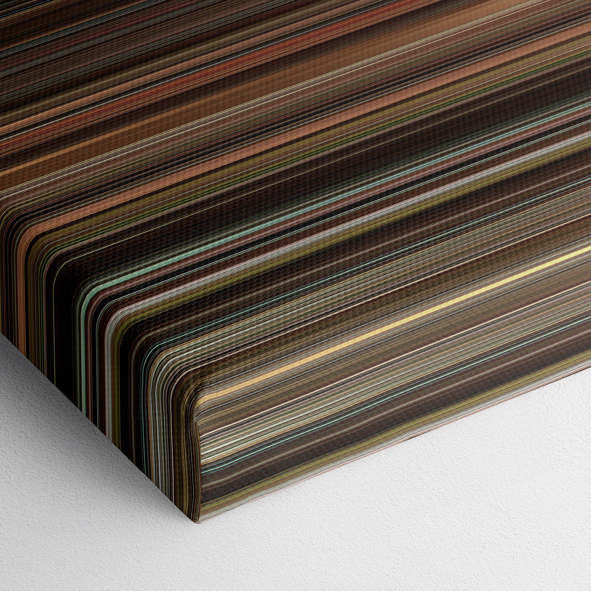 Eat Pray Love (2010) CineSpectrum Color Spectrum Canvas Print - Close Up of Bottom of Print