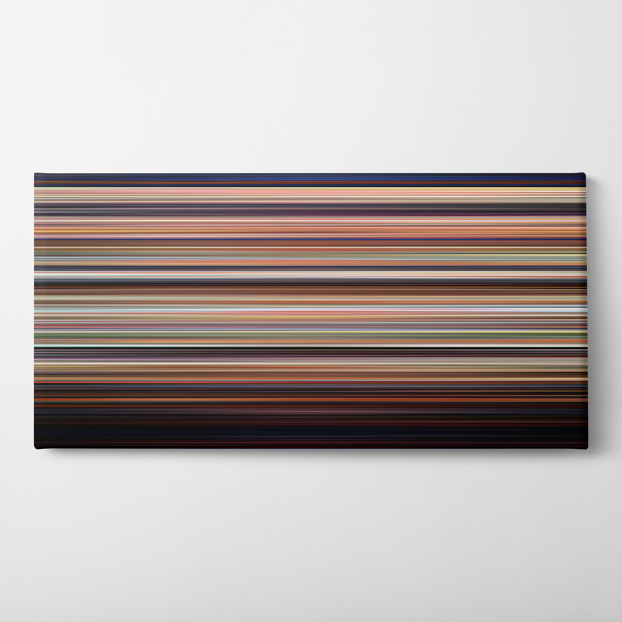 Edward Scissorhands (1990) CineSpectrum Color Spectrum Canvas Print - Horizontal on Wall