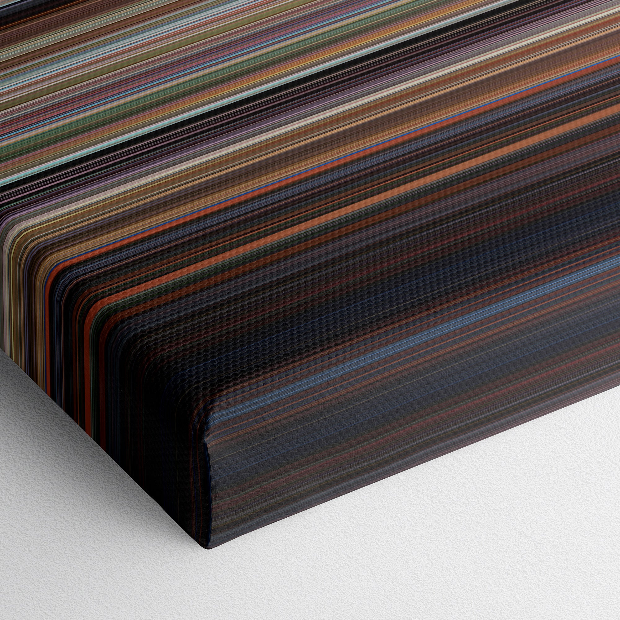 Edward Scissorhands (1990) CineSpectrum Color Spectrum Canvas Print - Close Up of Bottom of Print