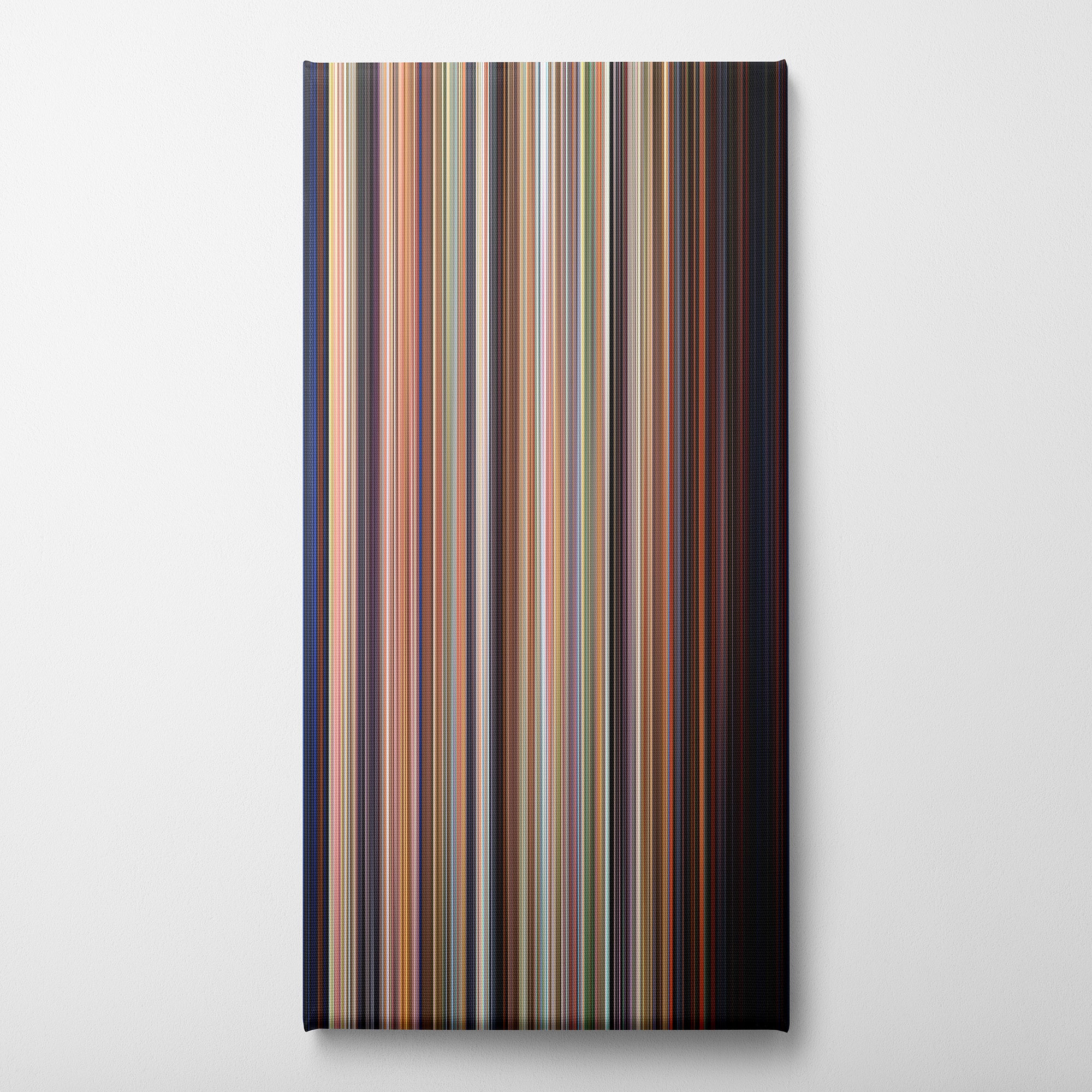 Edward Scissorhands (1990) CineSpectrum Color Spectrum Canvas Print - Vertical on Wall