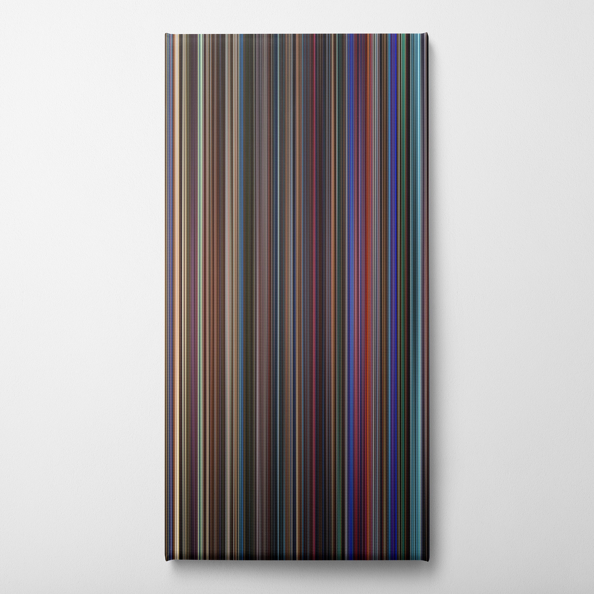 Elvis (2022) CineSpectrum Color Spectrum Canvas Print - Vertical on Wall