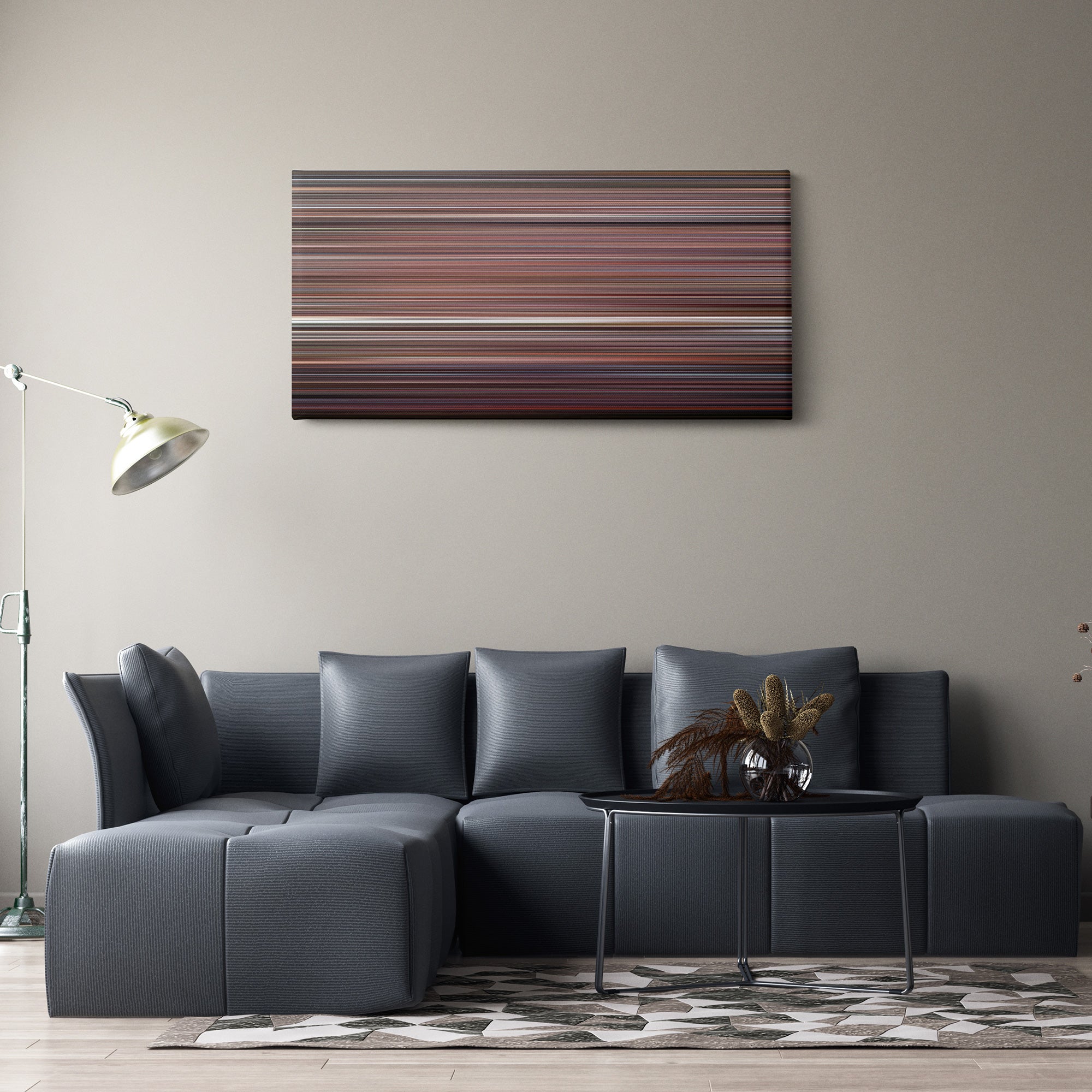 Empire Records (1995) CineSpectrum Color Spectrum Canvas Print - Hanging Horizontal on Wall in Room