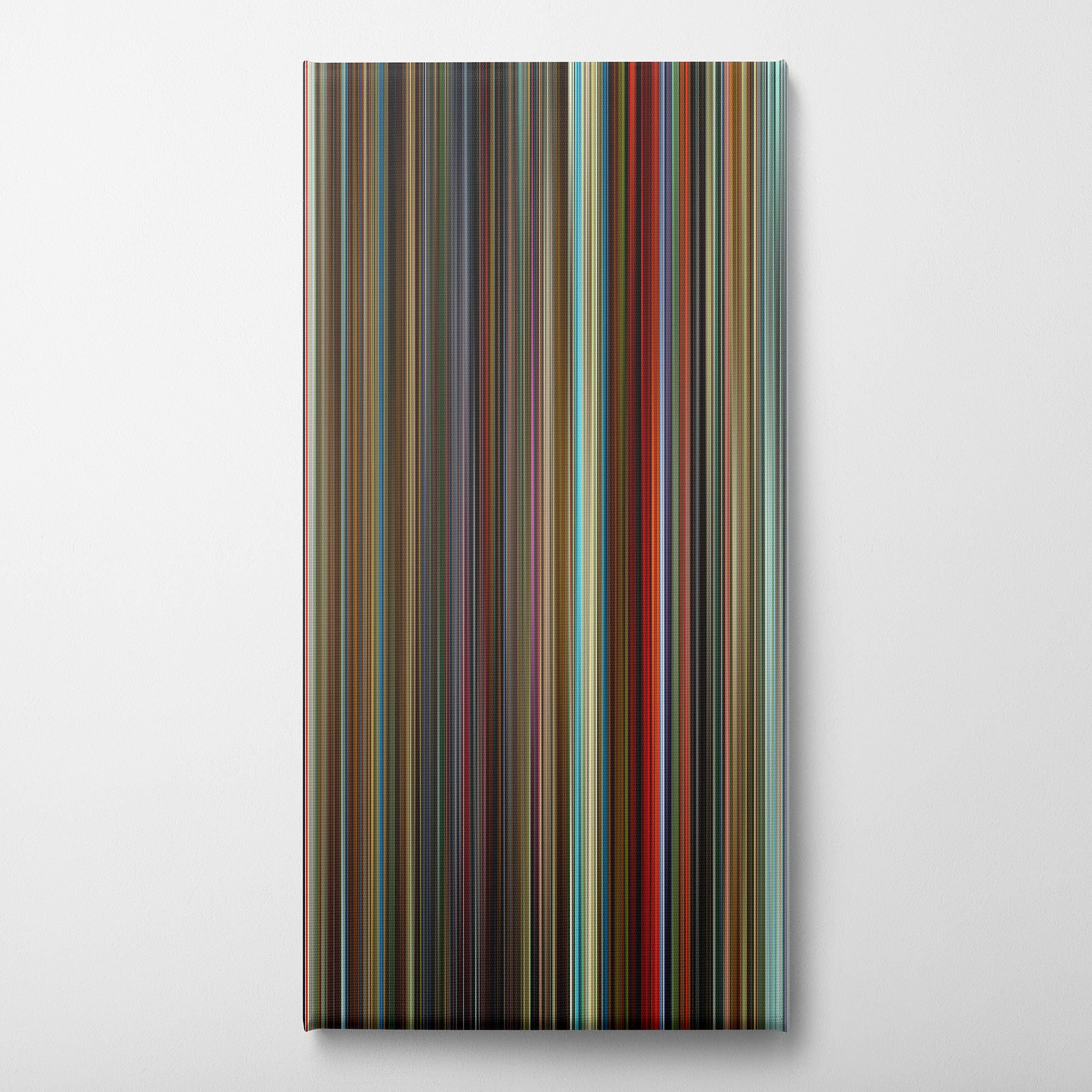 Endless Poetry (2016) CineSpectrum Color Spectrum Canvas Print - Vertical on Wall
