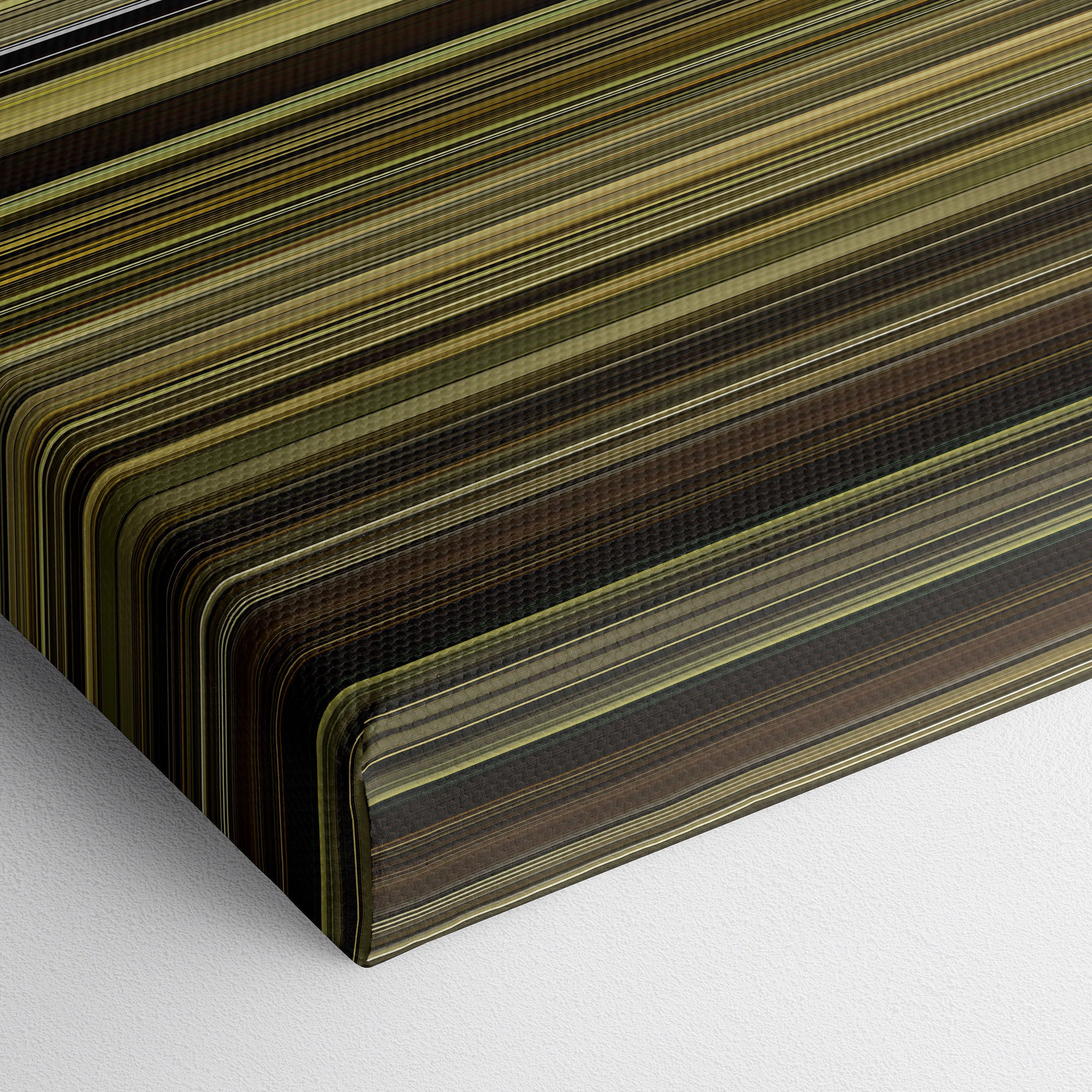 Enemy (2013) CineSpectrum Color Spectrum Canvas Print - Close Up of Bottom of Print