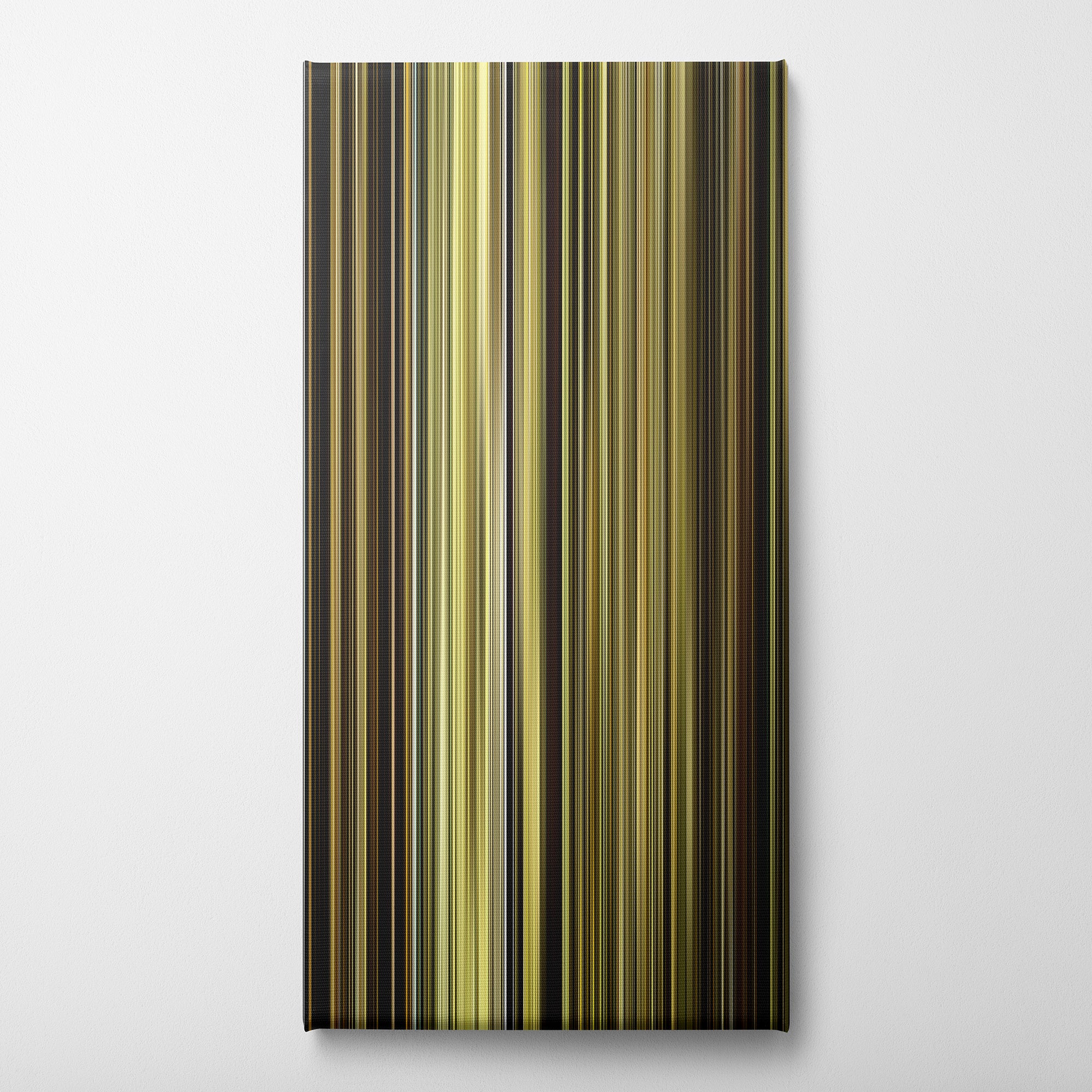 Enemy (2013) CineSpectrum Color Spectrum Canvas Print - Vertical on Wall