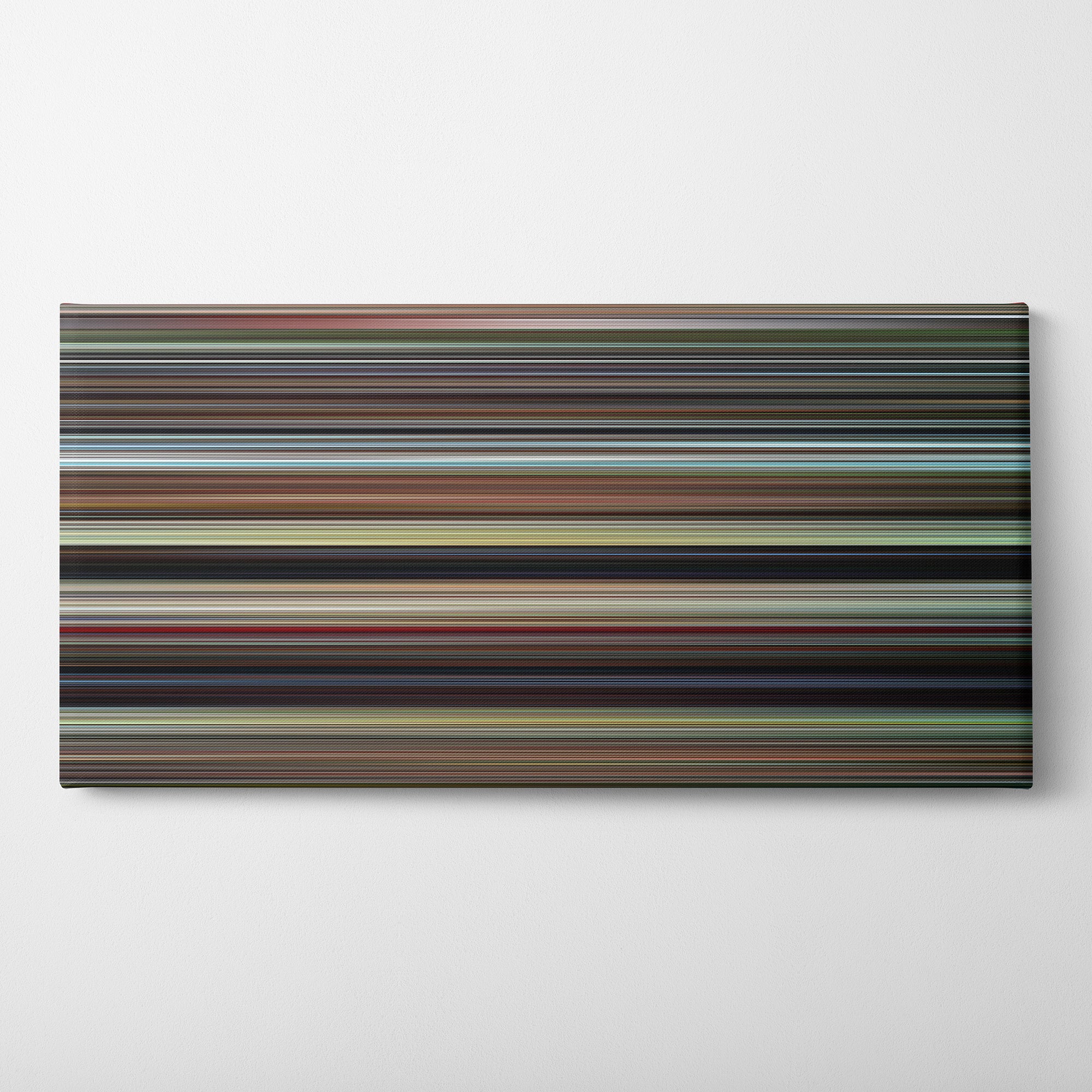 Enter the Dragon (1973) CineSpectrum Color Spectrum Canvas Print - Horizontal on Wall