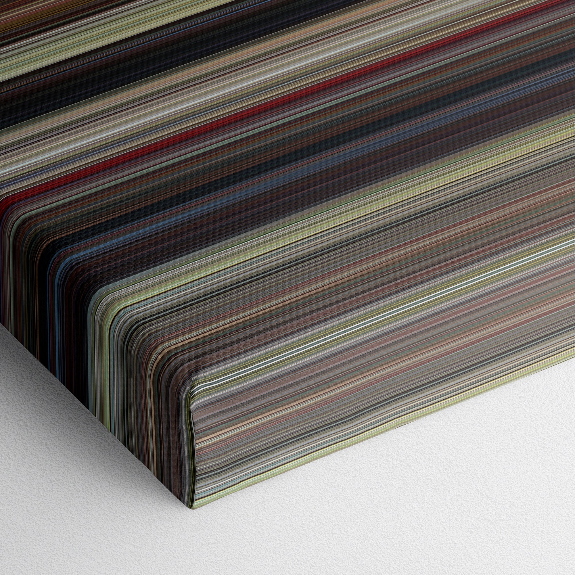 Enter the Dragon (1973) CineSpectrum Color Spectrum Canvas Print - Close Up of Bottom of Print