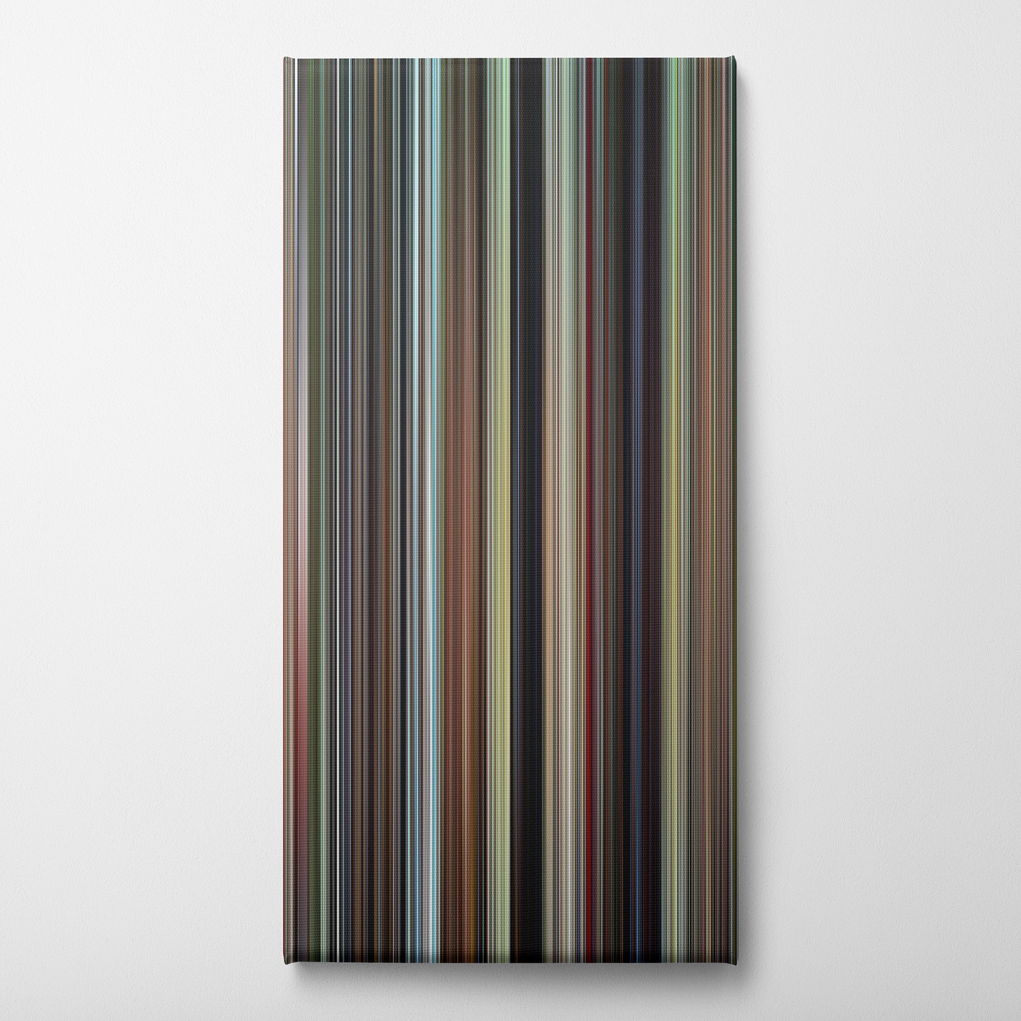 Enter the Dragon (1973) CineSpectrum Color Spectrum Canvas Print - Vertical on Wall