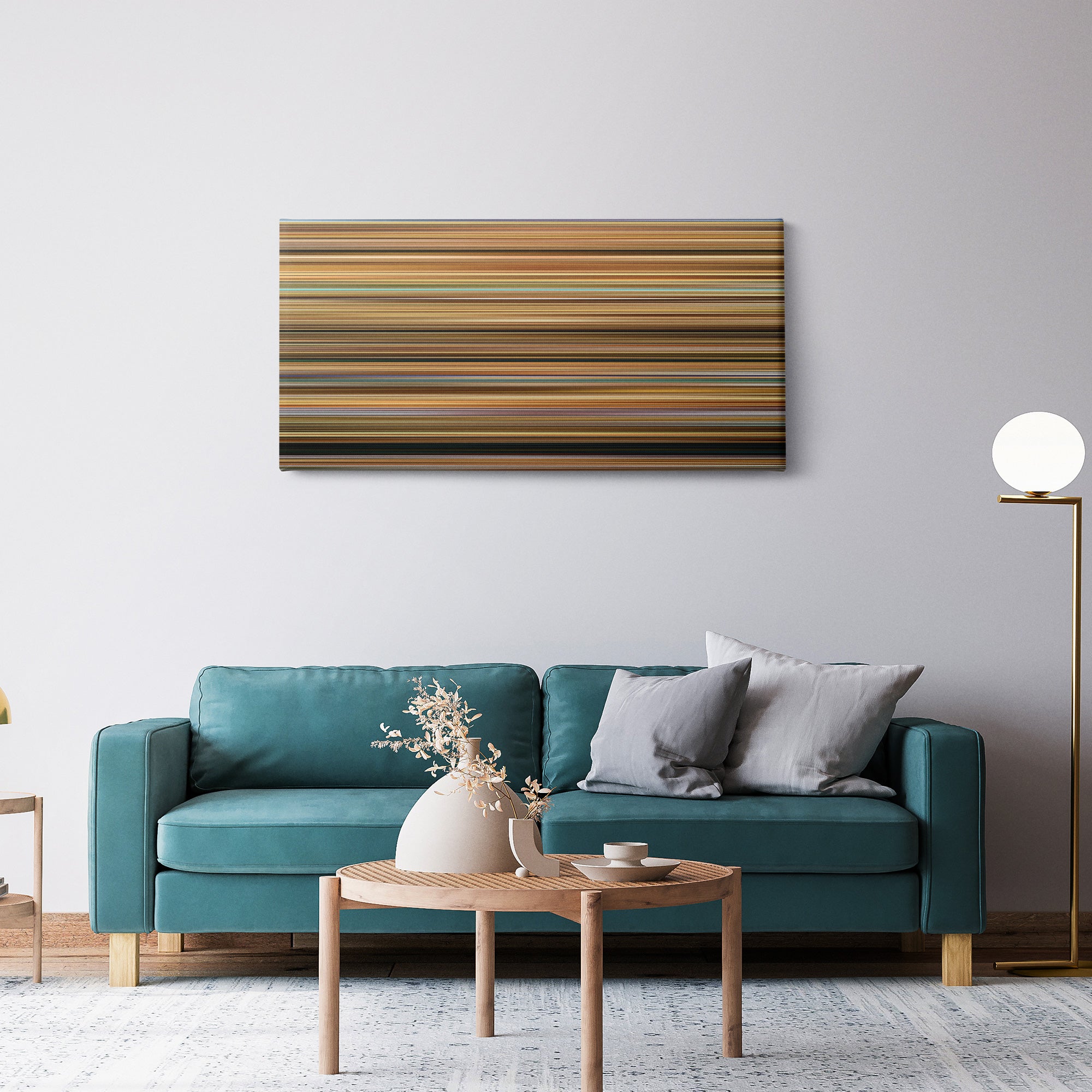 Erin Brockovich (2000) CineSpectrum Color Spectrum Canvas Print - Hanging Horizontal on Wall in Room