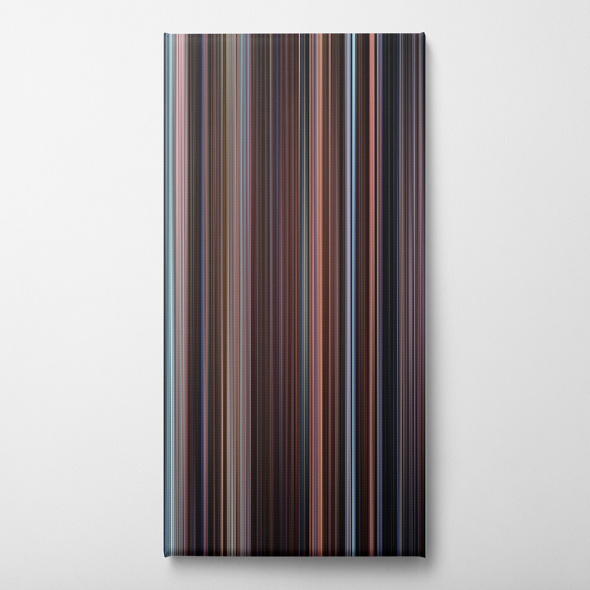 Eternal Sunshine of the Spotless Mind (2004) CineSpectrum Color Spectrum Canvas Print - Vertical on Wall