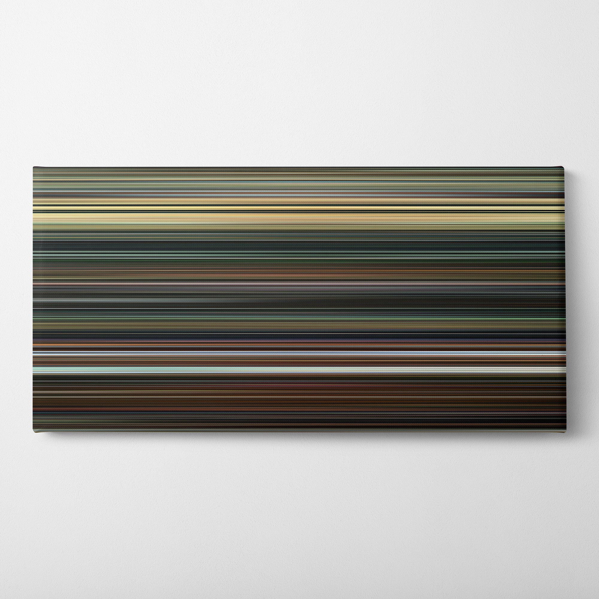 Everything Everywhere All at Once (2022) CineSpectrum Color Spectrum Canvas Print - Horizontal on Wall
