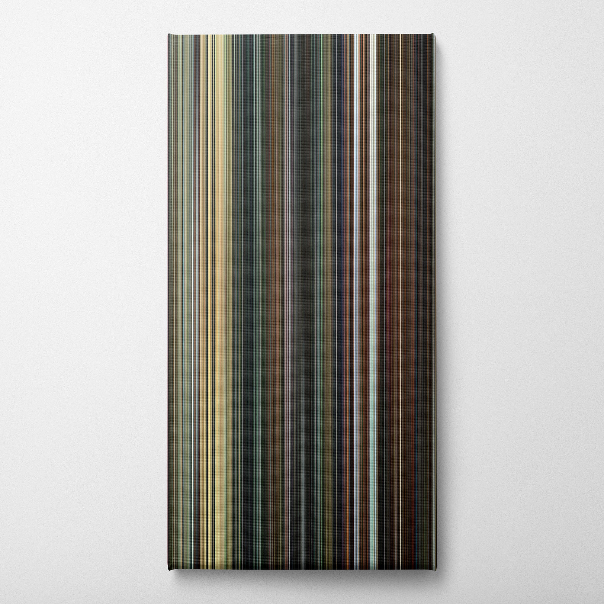 Everything Everywhere All at Once (2022) CineSpectrum Color Spectrum Canvas Print - Vertical on Wall