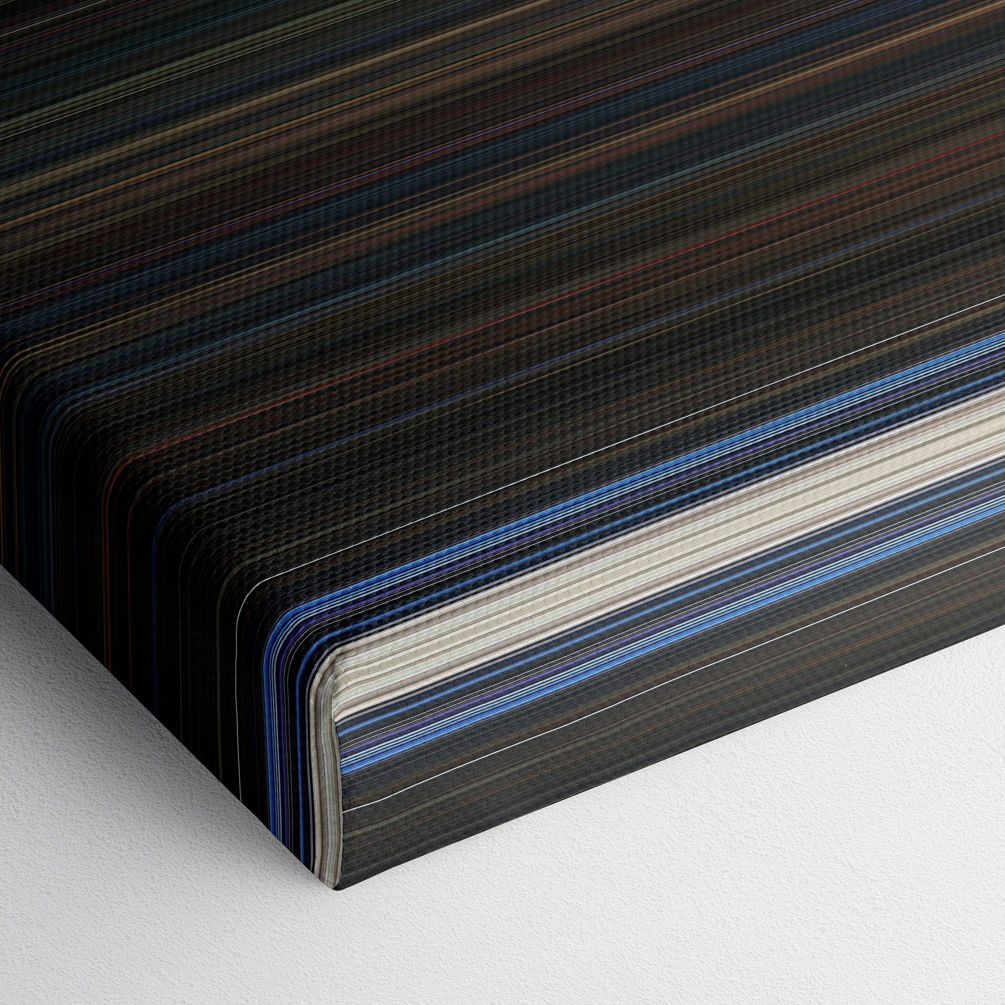 Evil Dead II (1987) CineSpectrum Color Spectrum Canvas Print - Close Up of Bottom of Print