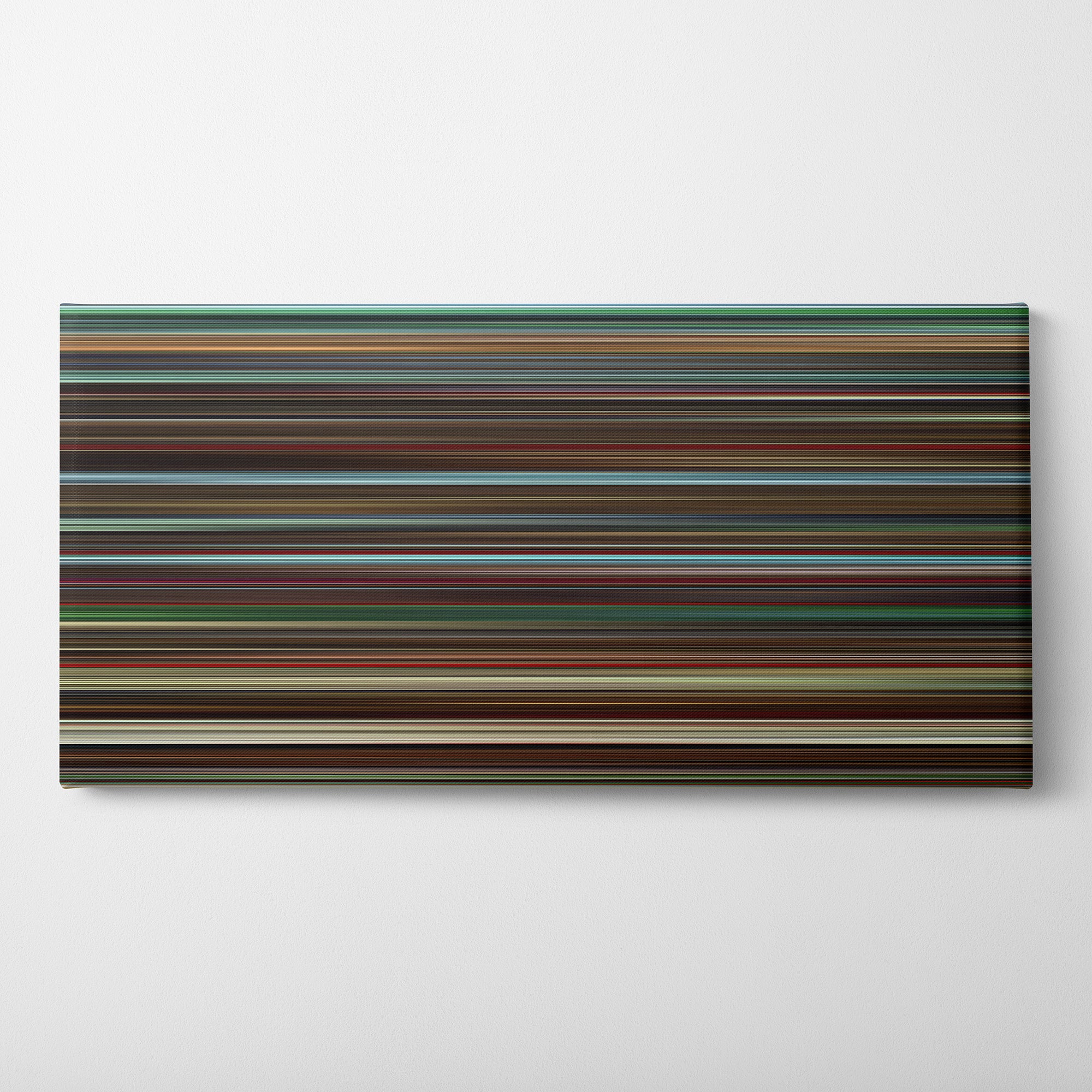Ex Machina (2015) CineSpectrum Color Spectrum Canvas Print - Horizontal on Wall