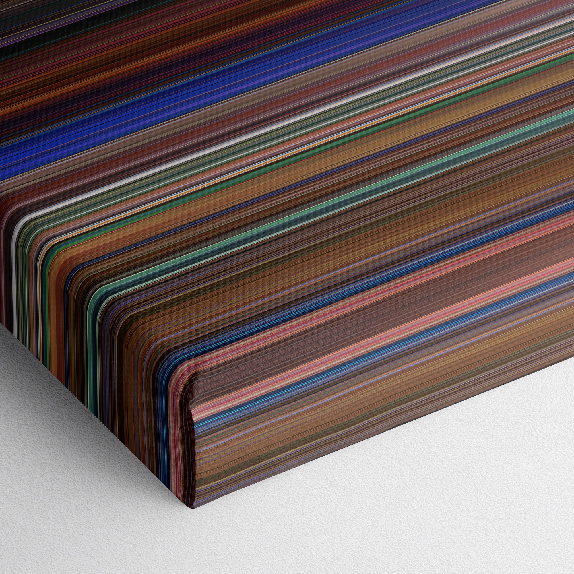 Eyes Wide Shut (1999) CineSpectrum Color Spectrum Canvas Print - Close Up of Bottom of Print