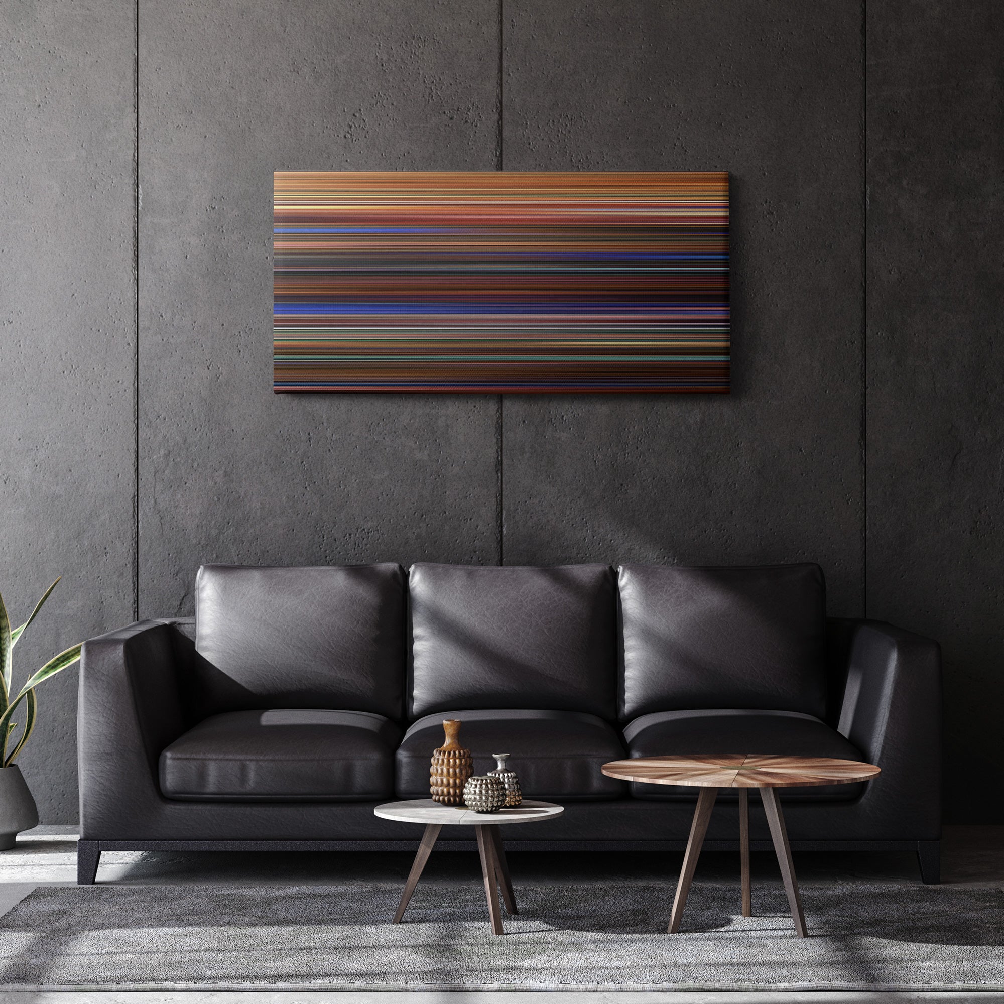 Eyes Wide Shut (1999) CineSpectrum Color Spectrum Canvas Print - Hanging Horizontal on Wall in Room