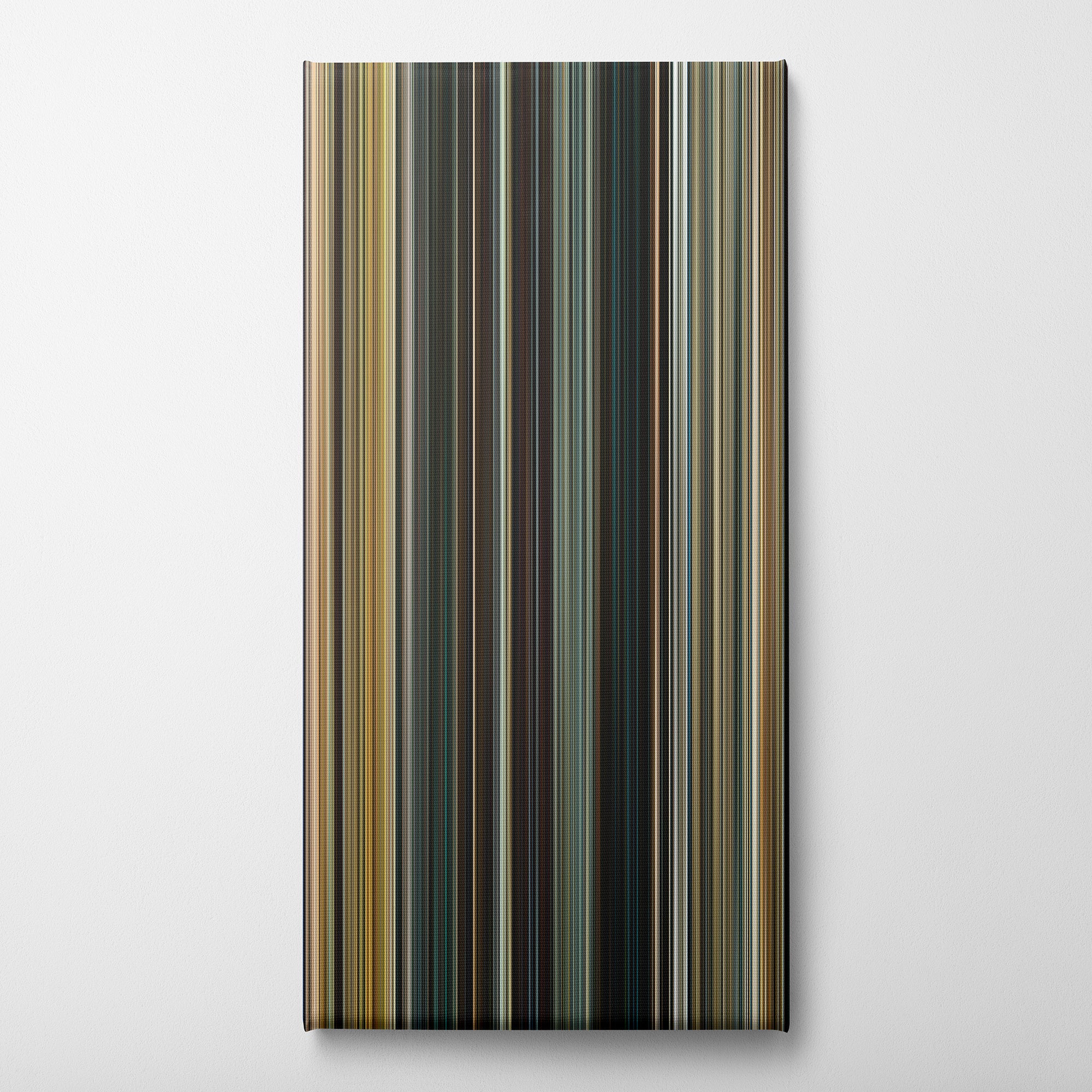 F9 (2021) CineSpectrum Color Spectrum Canvas Print - Vertical on Wall