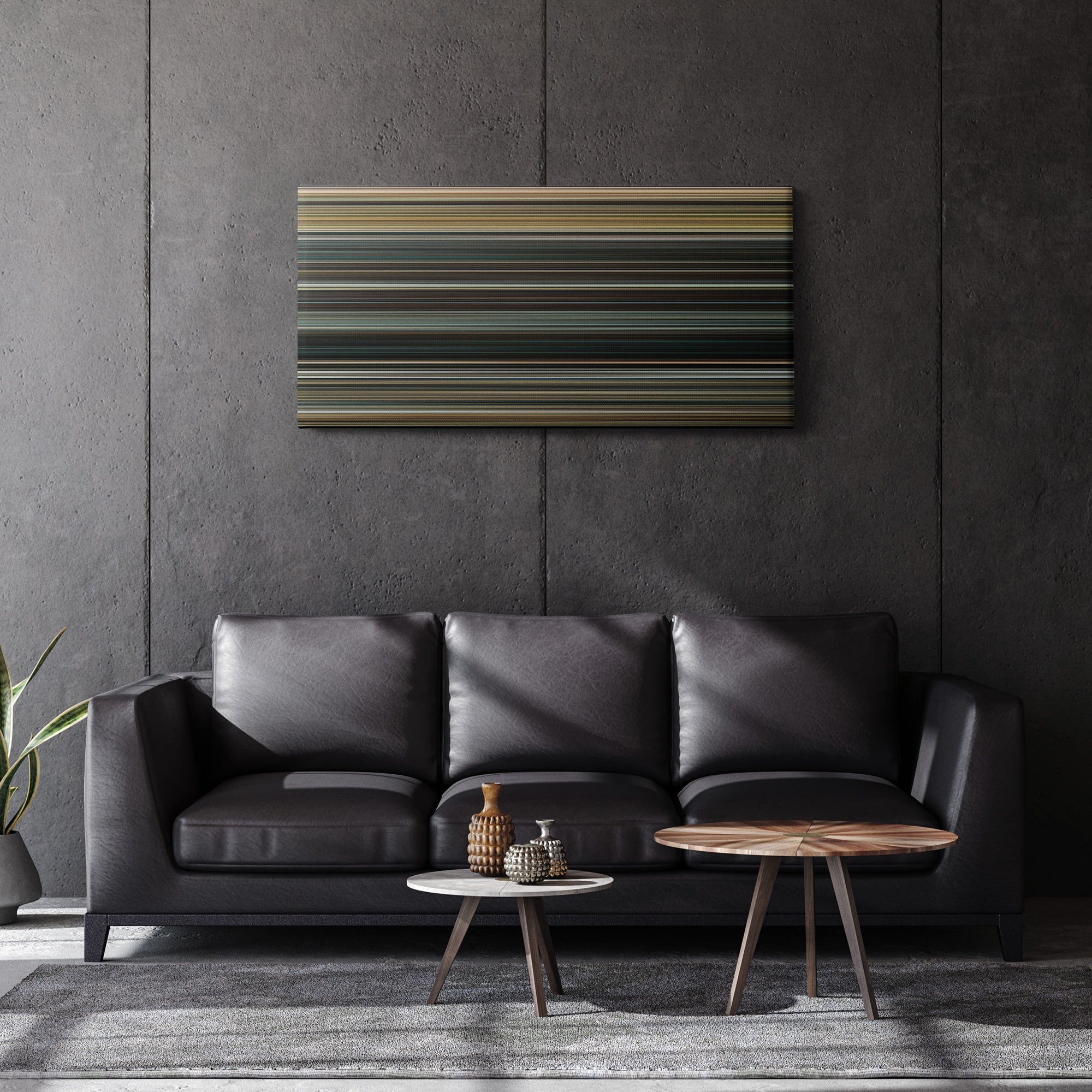 F9 (2021) CineSpectrum Color Spectrum Canvas Print - Hanging Horizontal on Wall in Room