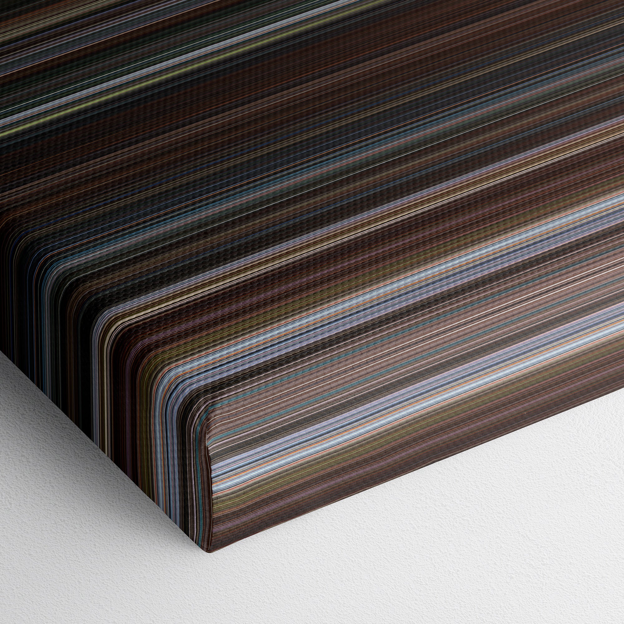 Face Off (1997) CineSpectrum Color Spectrum Canvas Print - Close Up of Bottom of Print