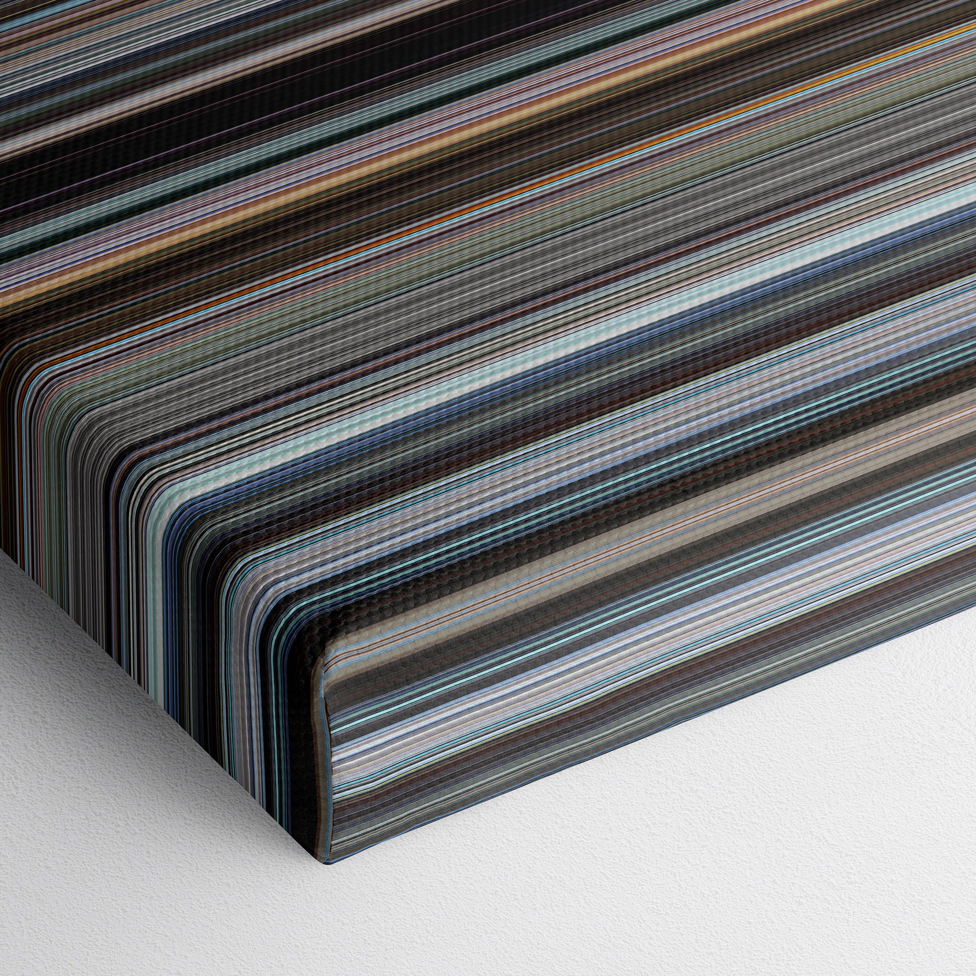 Faces of Death (1978) CineSpectrum Color Spectrum Canvas Print - Close Up of Bottom of Print