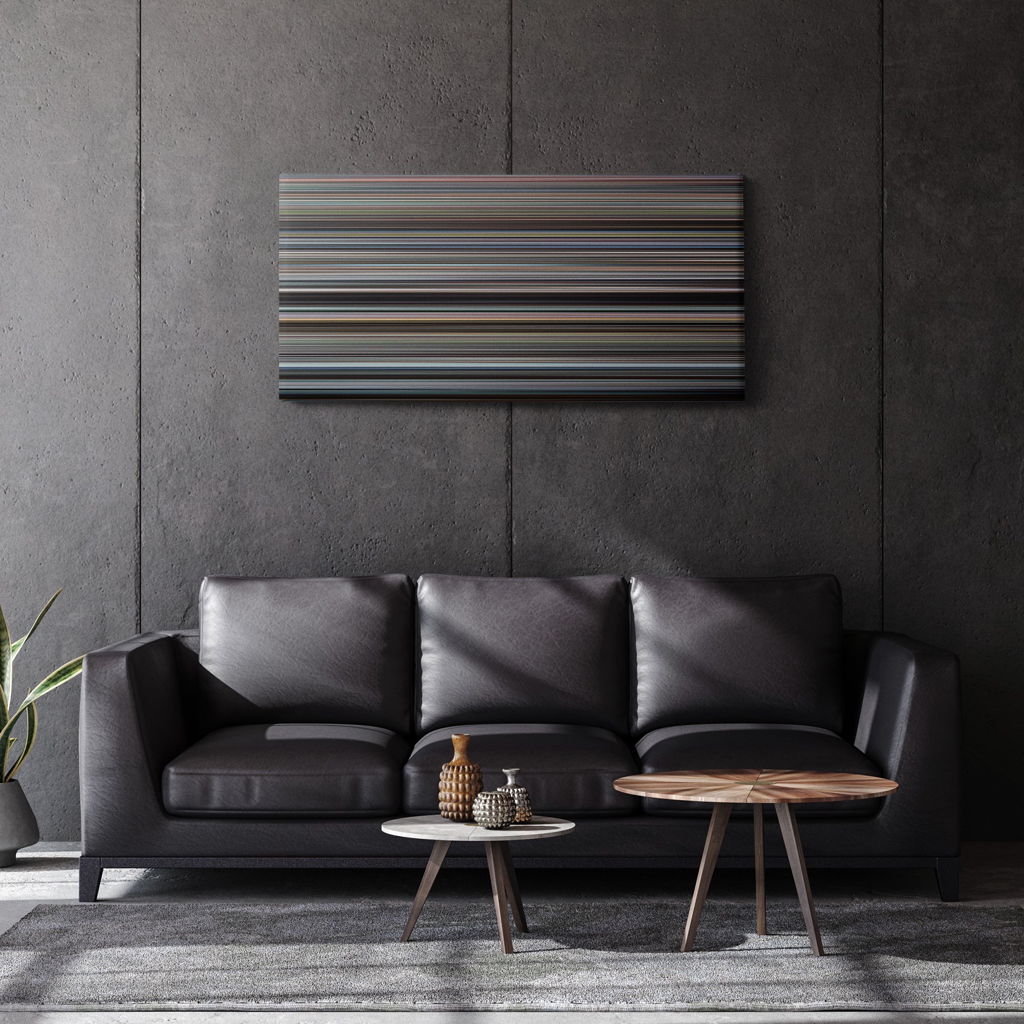 Faces of Death (1978) CineSpectrum Color Spectrum Canvas Print - Hanging Horizontal on Wall in Room