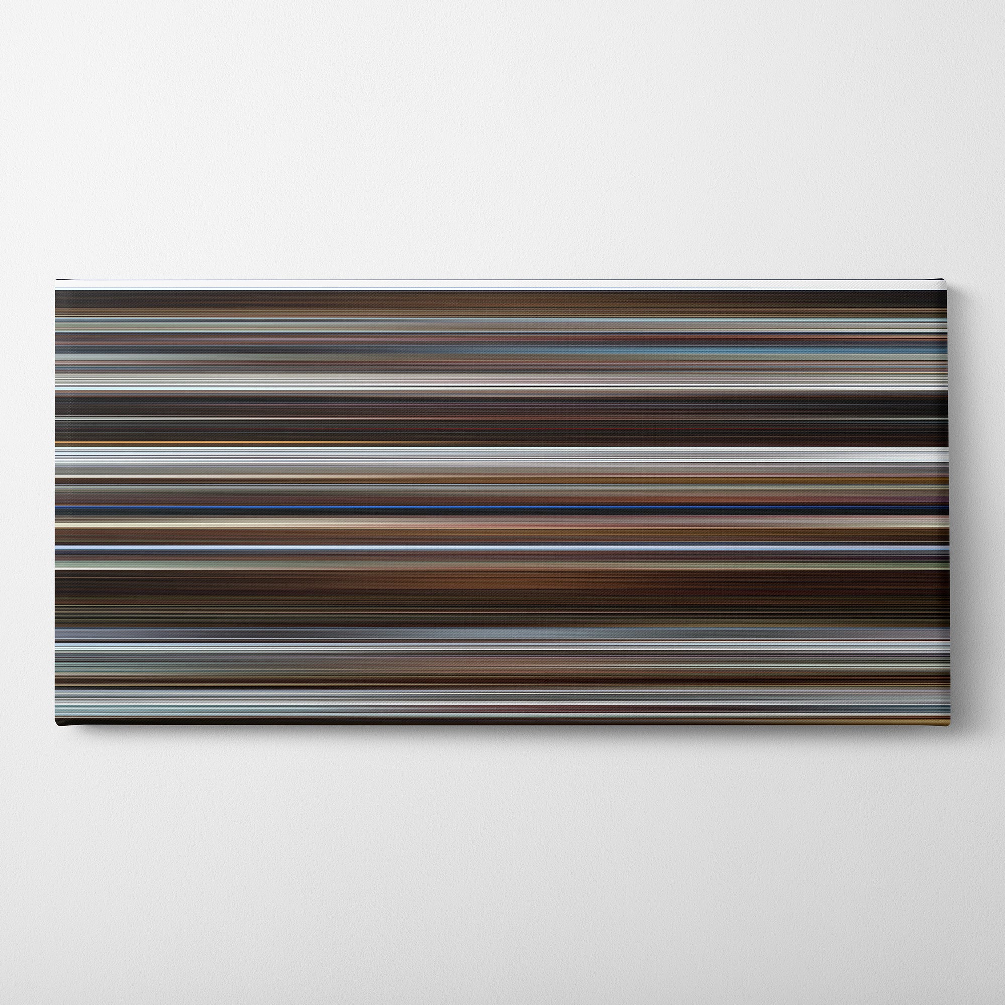 Fargo (1996) CineSpectrum Color Spectrum Canvas Print - Horizontal on Wall