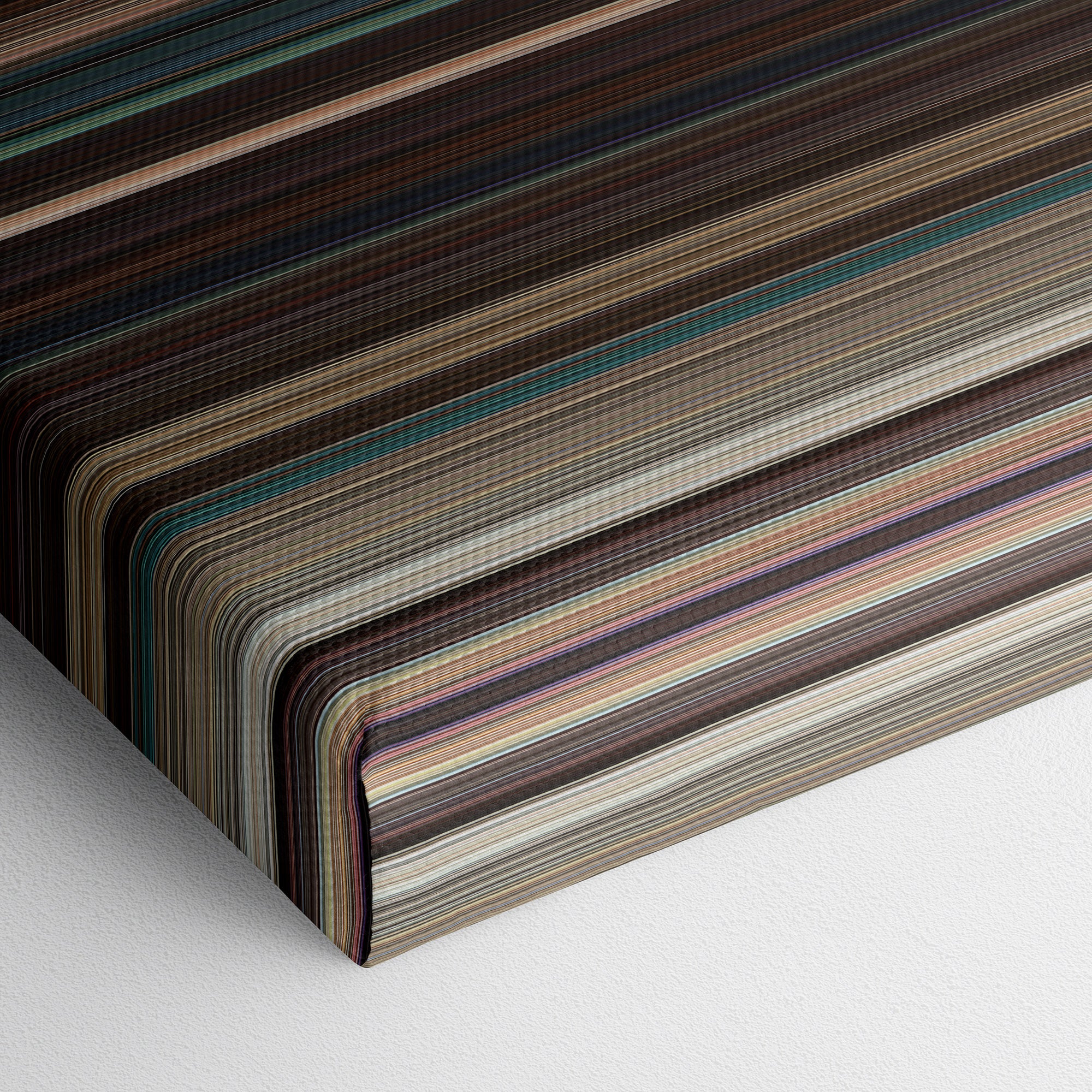 Fast Five (2011) CineSpectrum Color Spectrum Canvas Print - Close Up of Bottom of Print