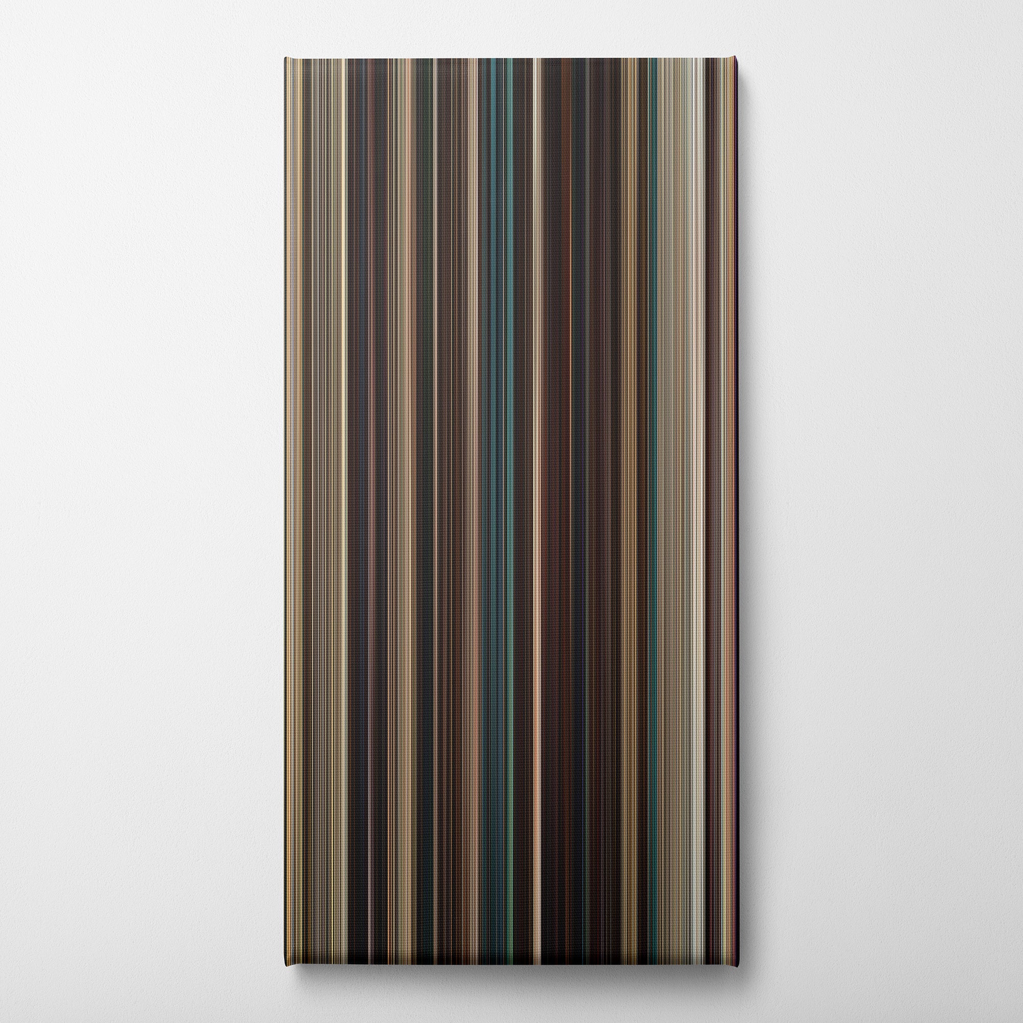 Fast Five (2011) CineSpectrum Color Spectrum Canvas Print - Vertical on Wall
