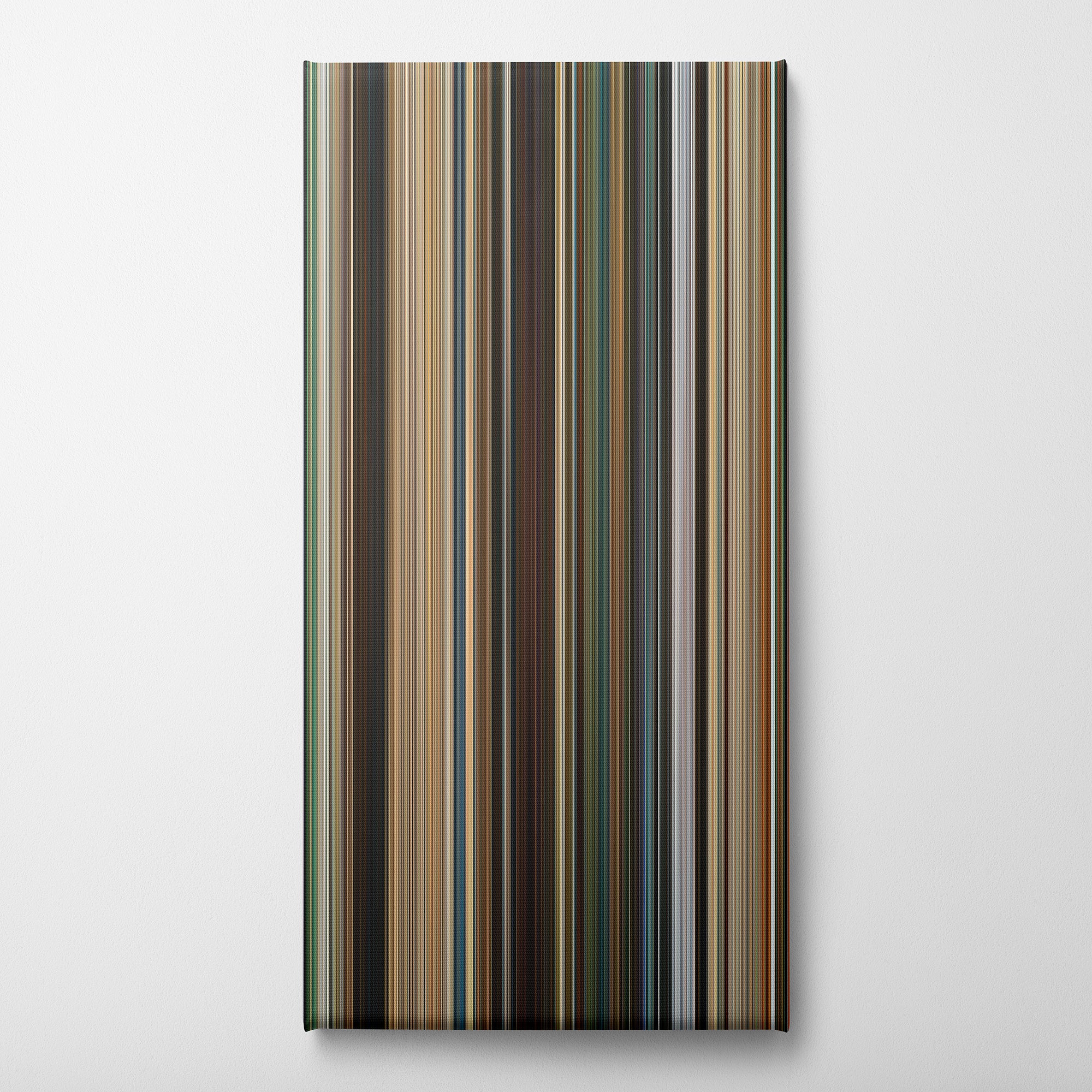 Fast X (2023) CineSpectrum Color Spectrum Canvas Print - Vertical on Wall