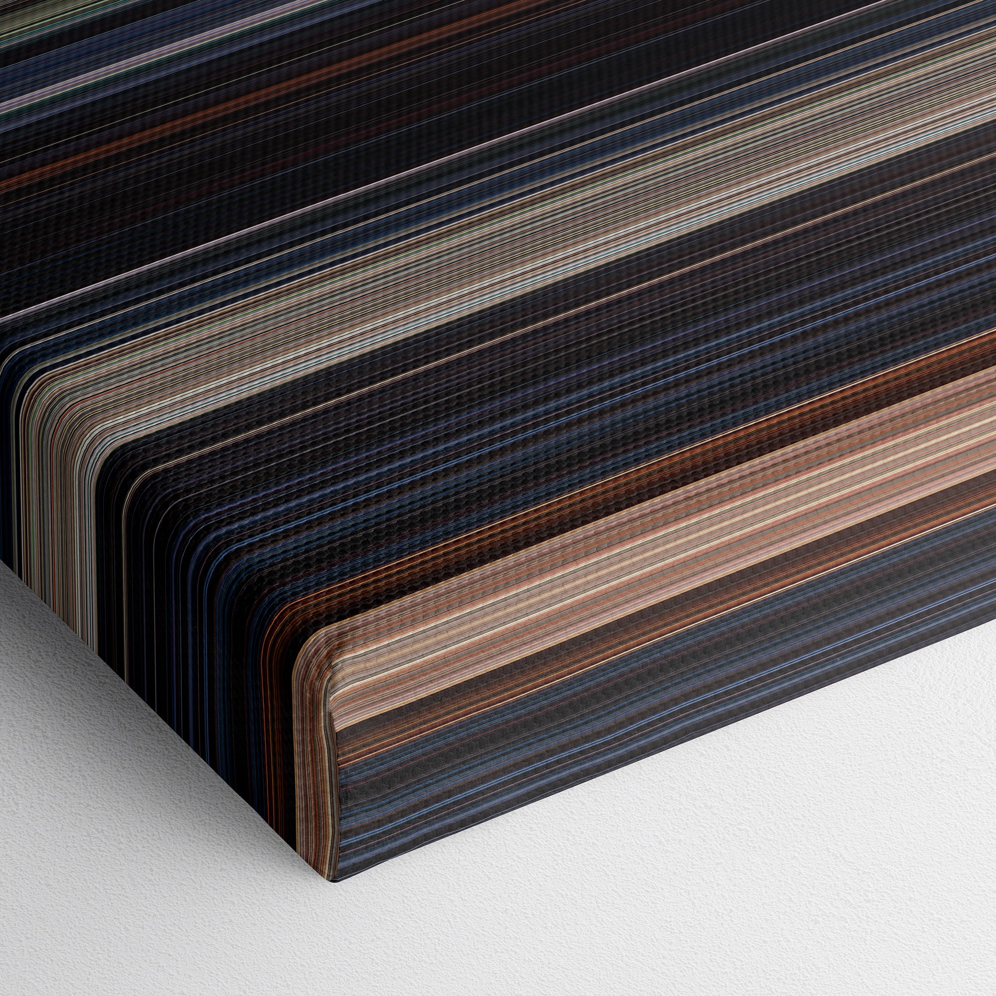 Fast & Furious 6 (2013) CineSpectrum Color Spectrum Canvas Print - Close Up of Bottom of Print