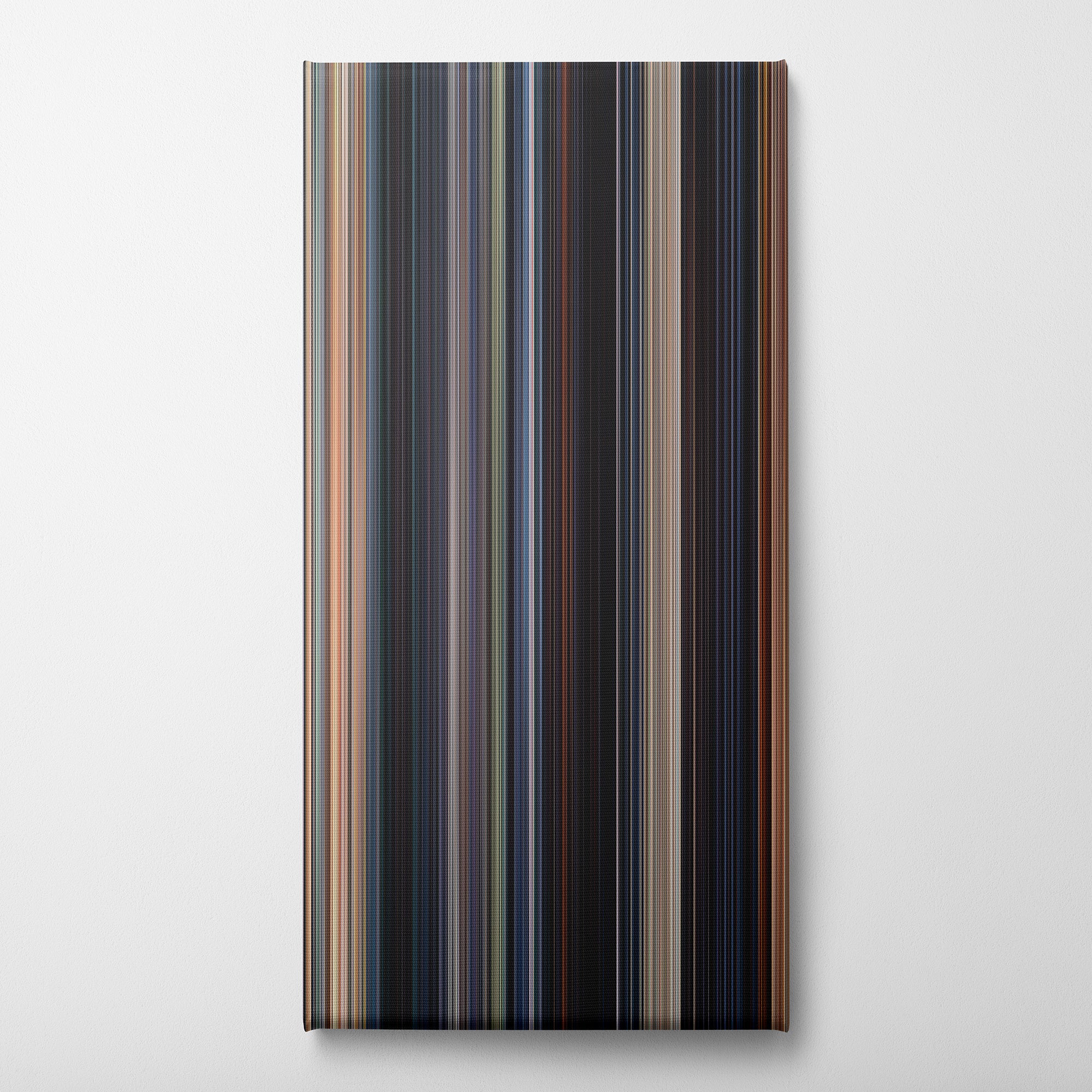Fast & Furious 6 (2013) CineSpectrum Color Spectrum Canvas Print - Vertical on Wall