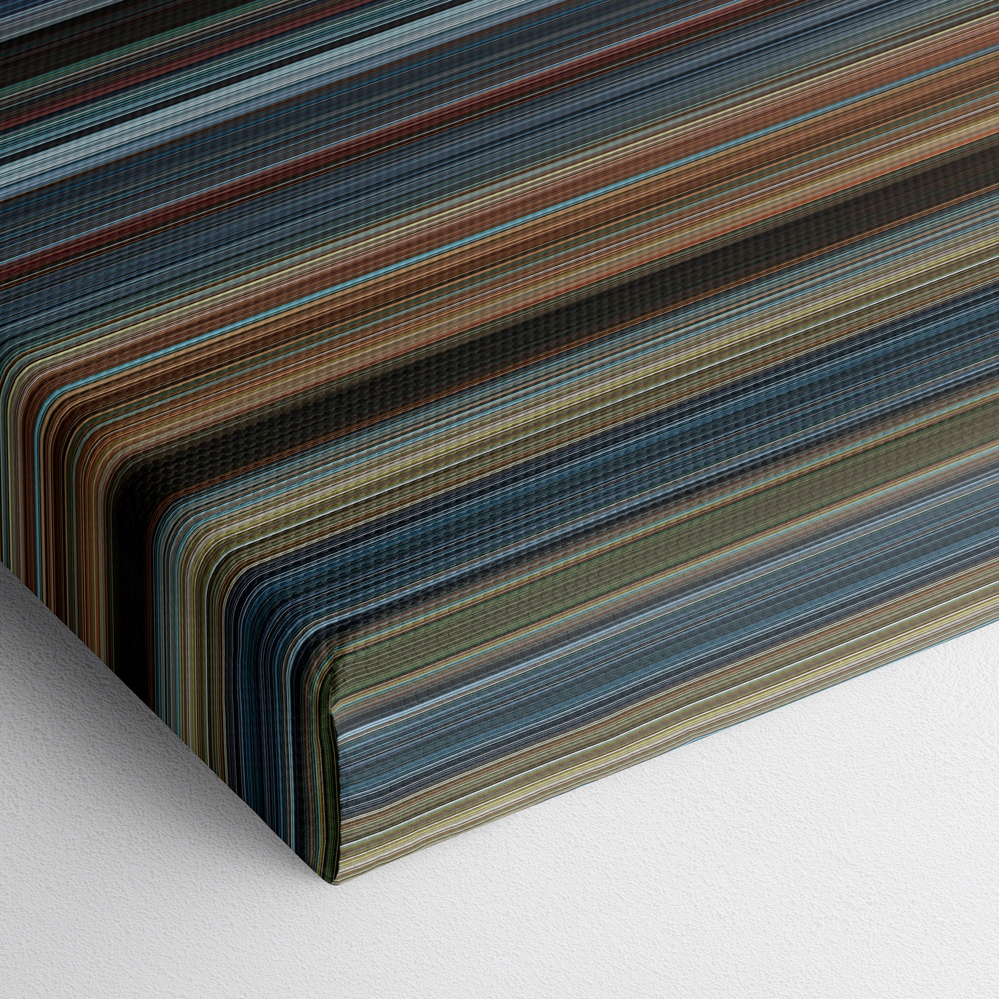 Fast and Furious Presents - Hobbs and Shaw (2019) CineSpectrum Color Spectrum Canvas Print - Close Up of Bottom of Print