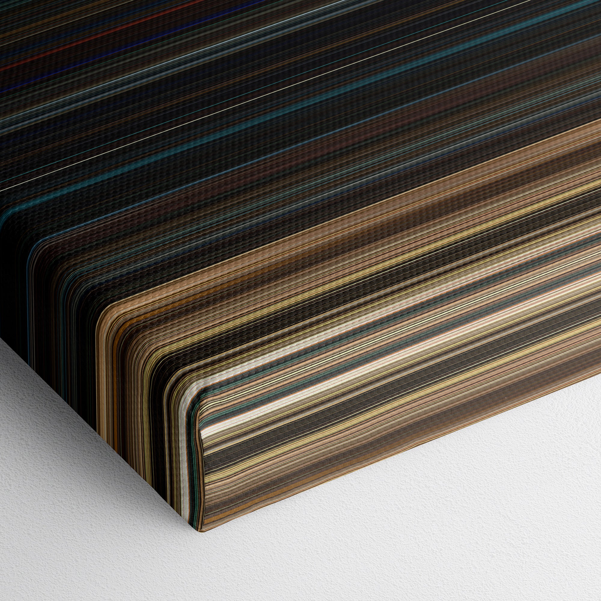 Fast and Furious (2009) CineSpectrum Color Spectrum Canvas Print - Close Up of Bottom of Print