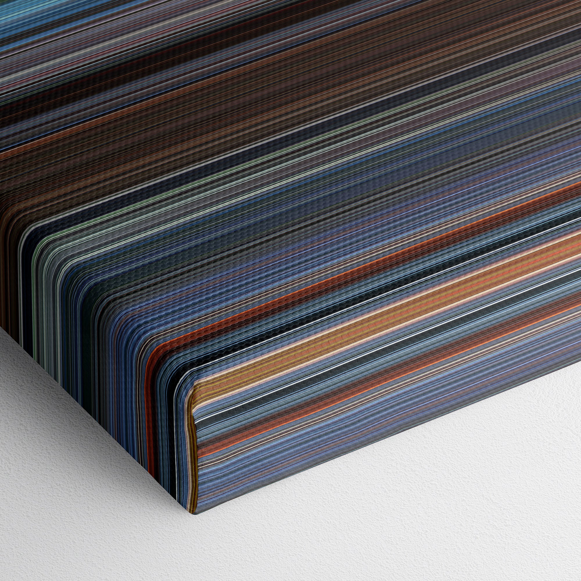 Final Destination 2 (2003) CineSpectrum Color Spectrum Canvas Print - Close Up of Bottom of Print