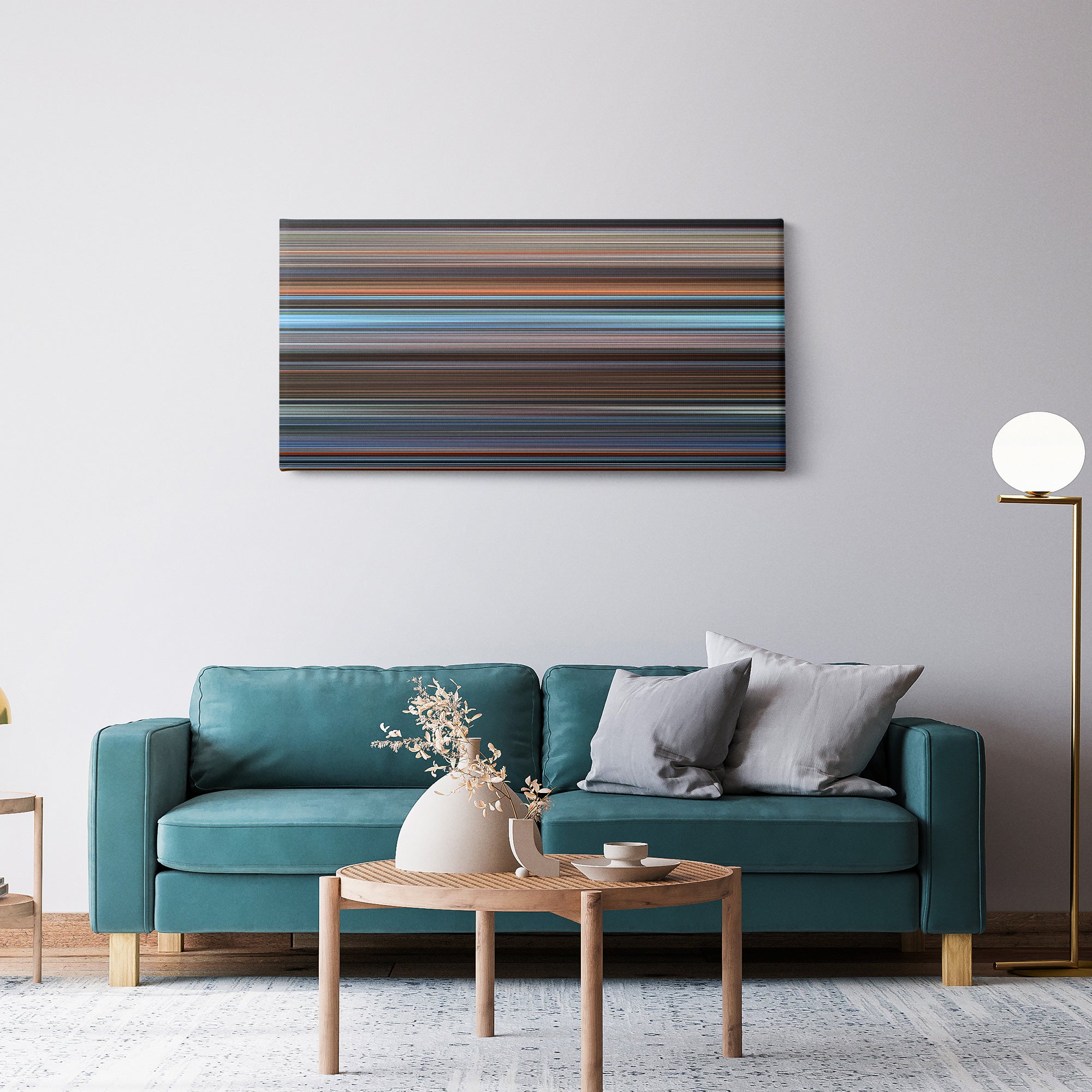 Final Destination 2 (2003) CineSpectrum Color Spectrum Canvas Print - Hanging Horizontal on Wall in Room